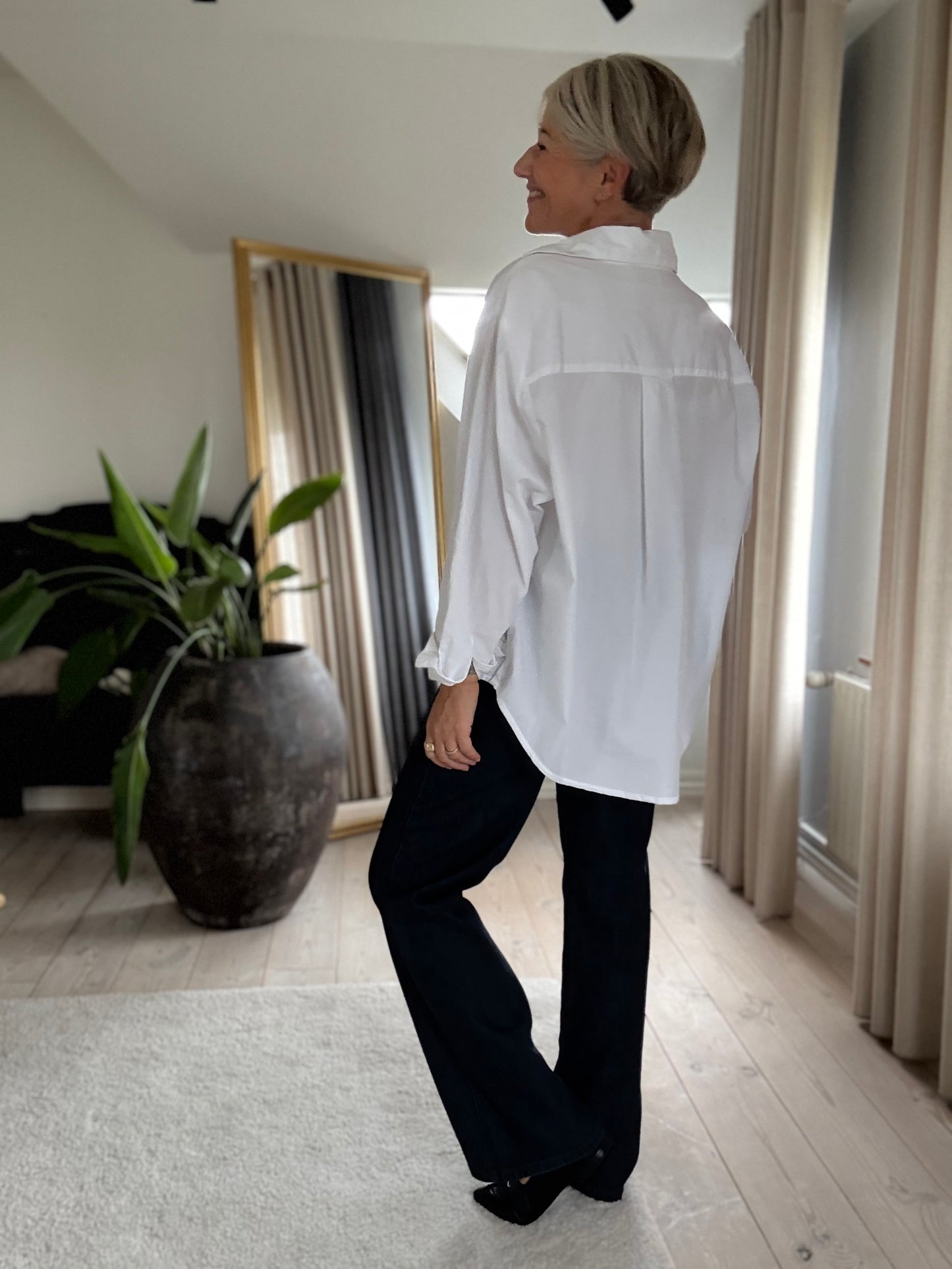 DALMA POPLIN SKJORTE NEO NOIR