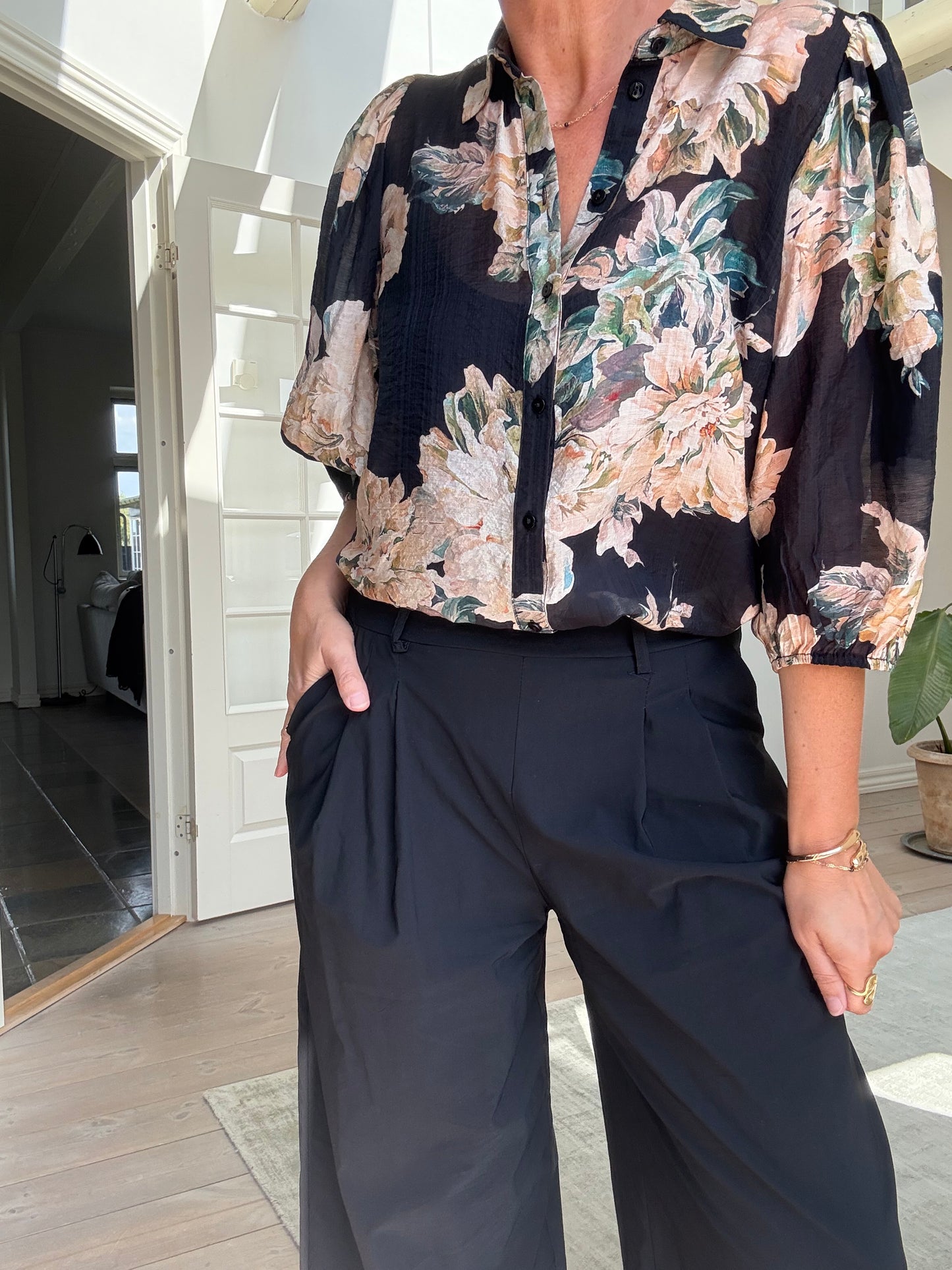 Blomstret Skjorte Love436-17