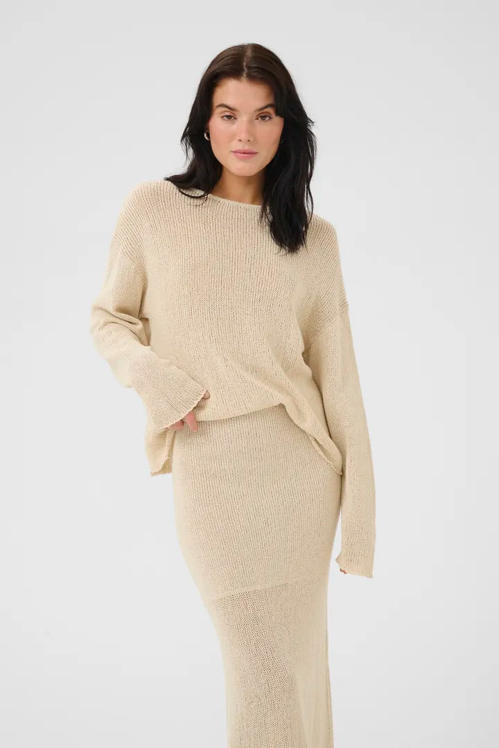 Diva Boxy Strik Bluse
