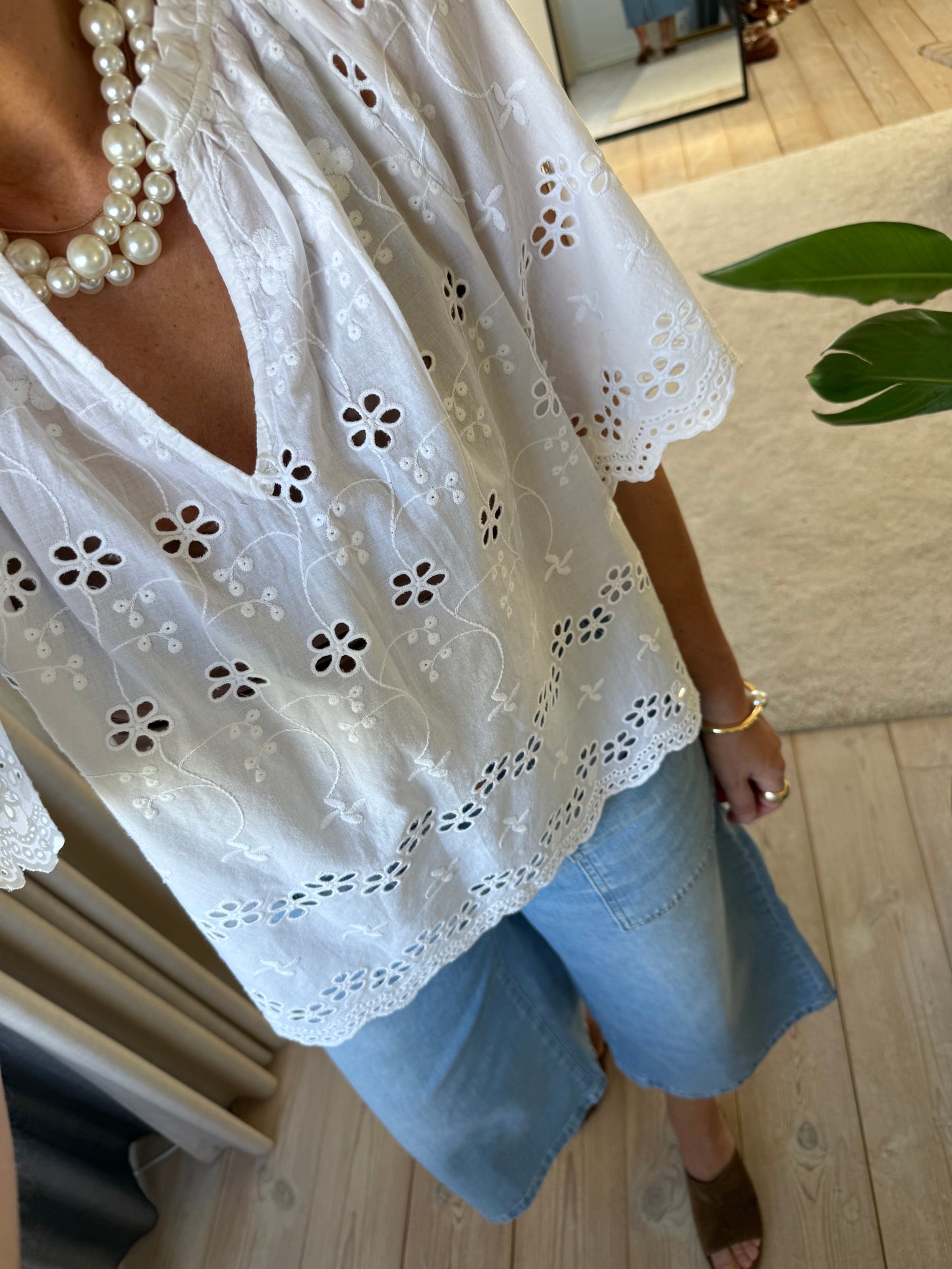 Odet Broderi Bluse