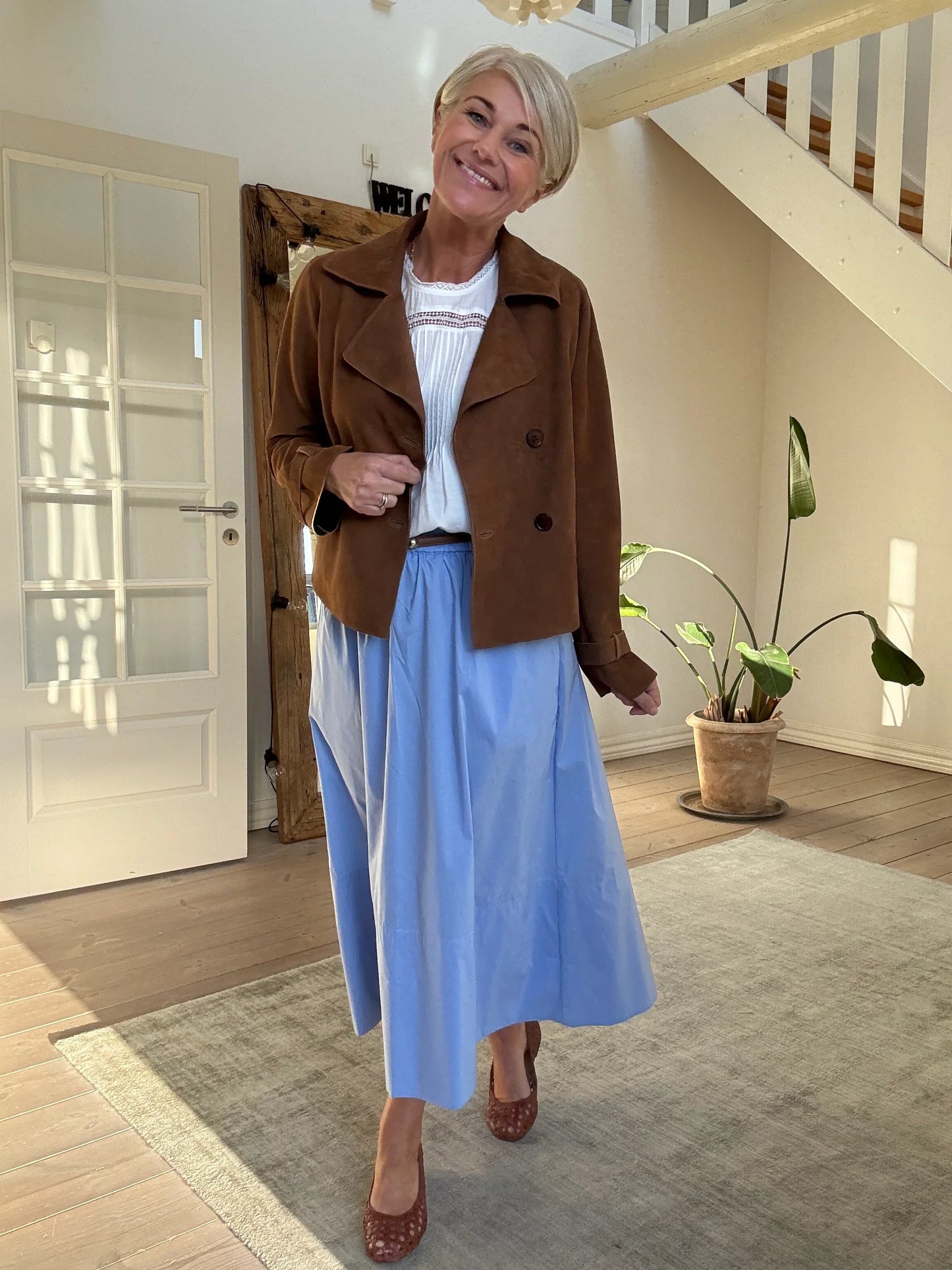 SUEDE SHORT TRENCHCOAT BTF·CHP