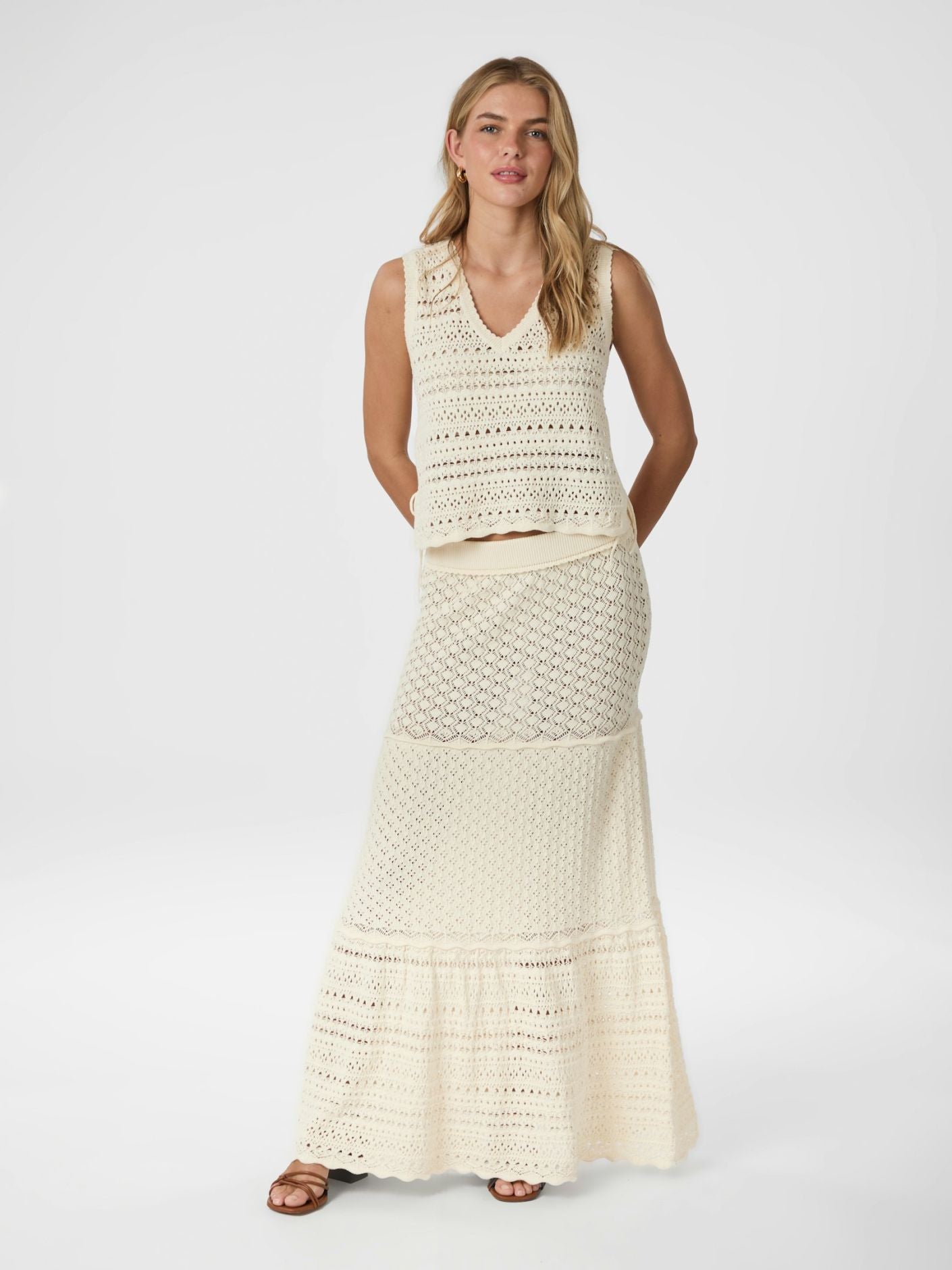 Catana Crochet Knit Top