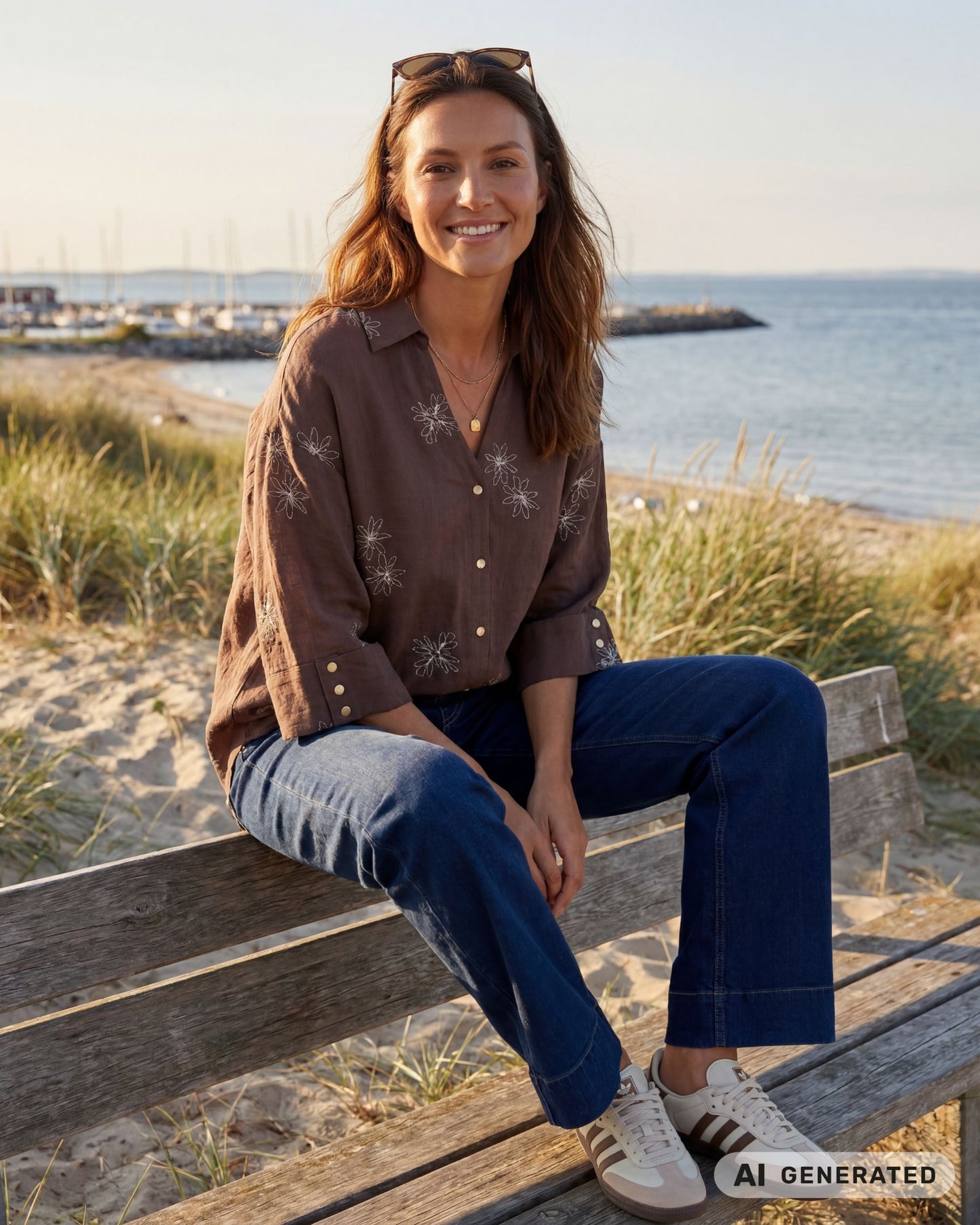 LYDIA BLUSE BRUN PREPAIR
