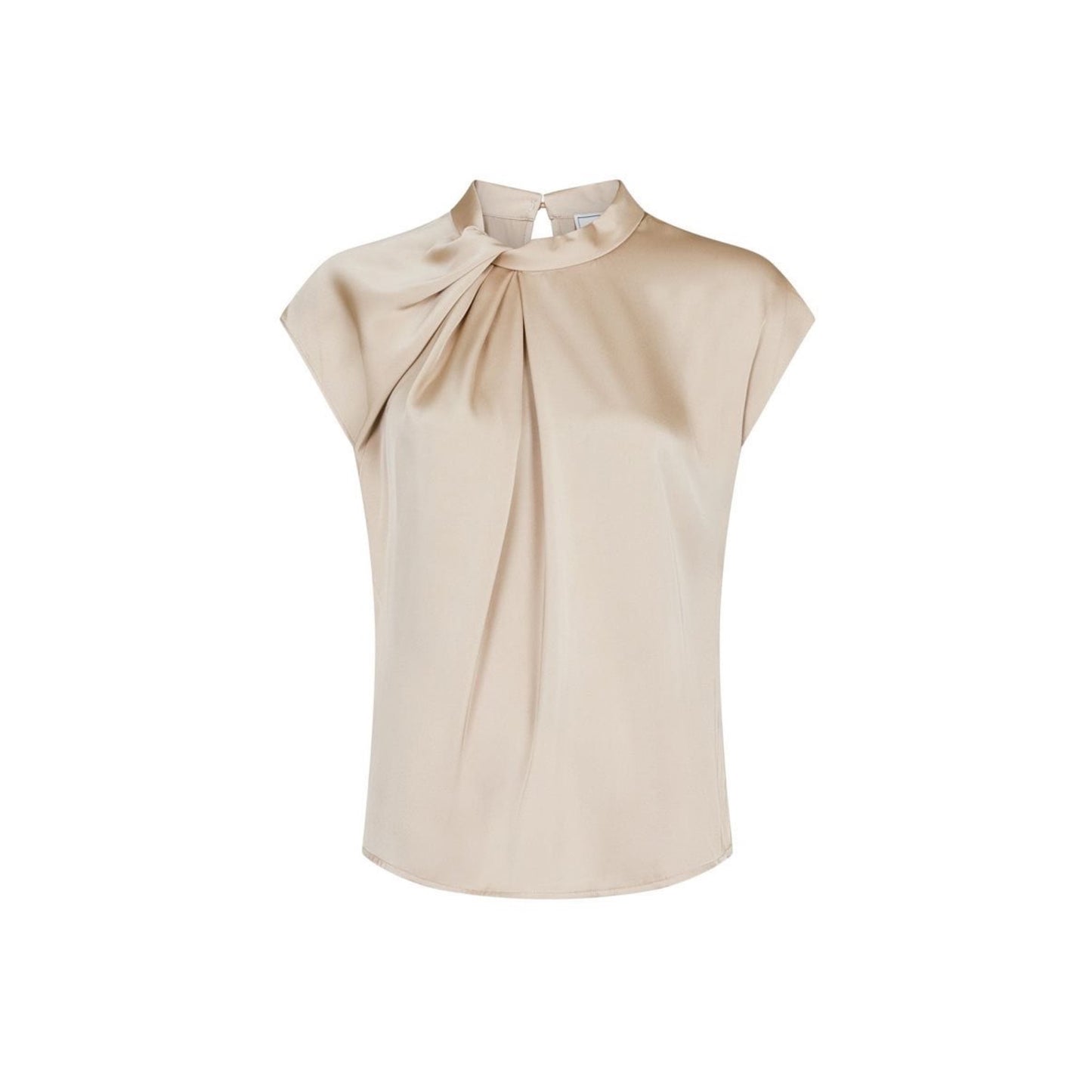 FLEUR DRAPY SATIN BLUSE NEO NOIR