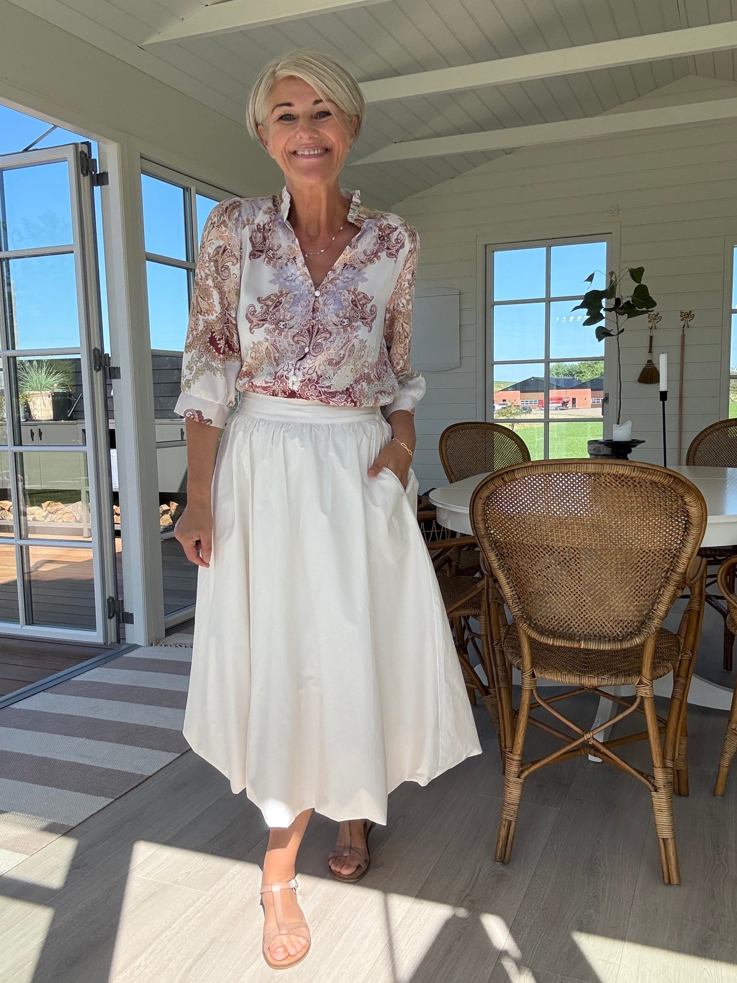 Roselle Artist Paisley Bluse