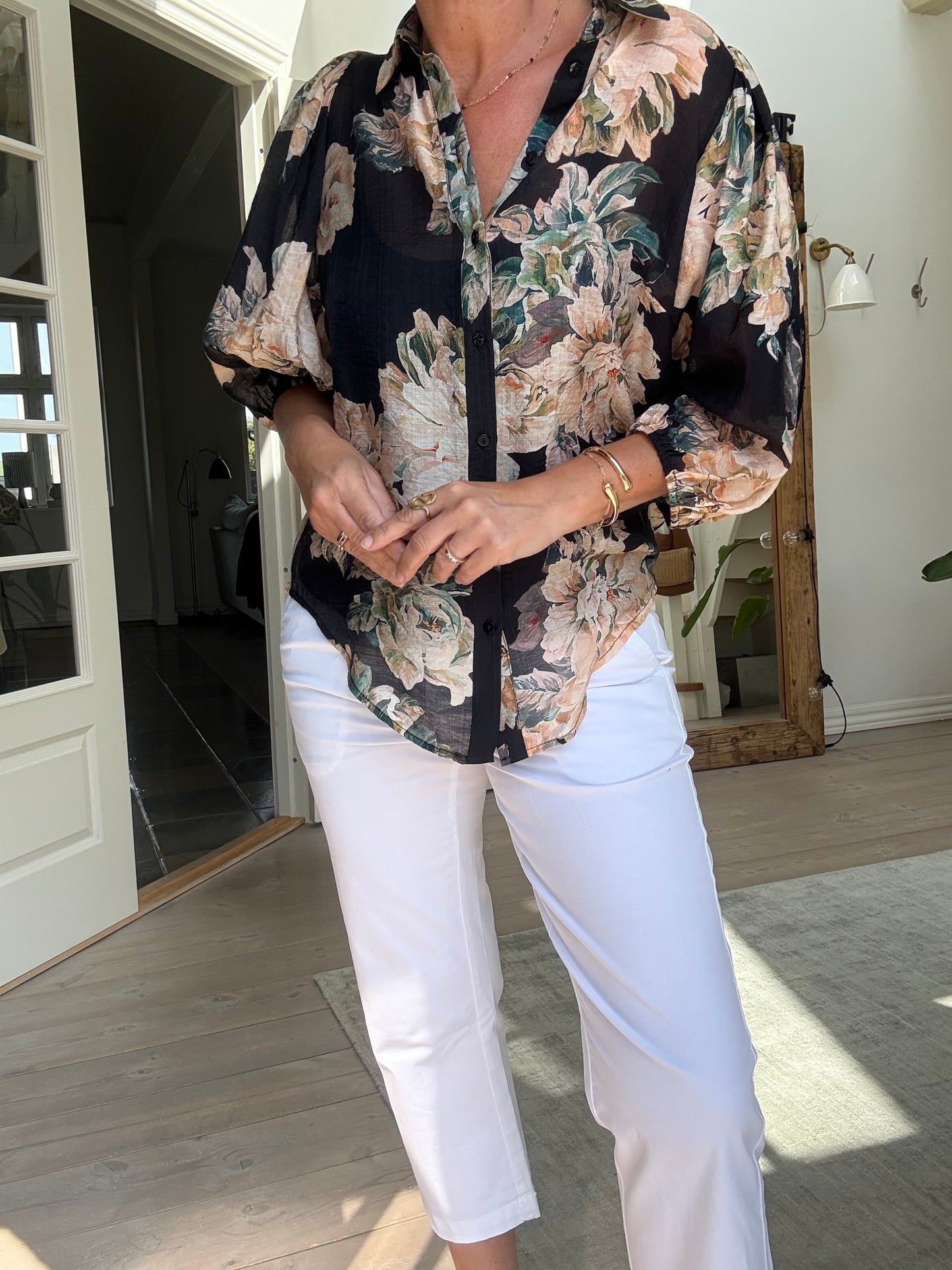 Blomstret Skjorte Love436-17