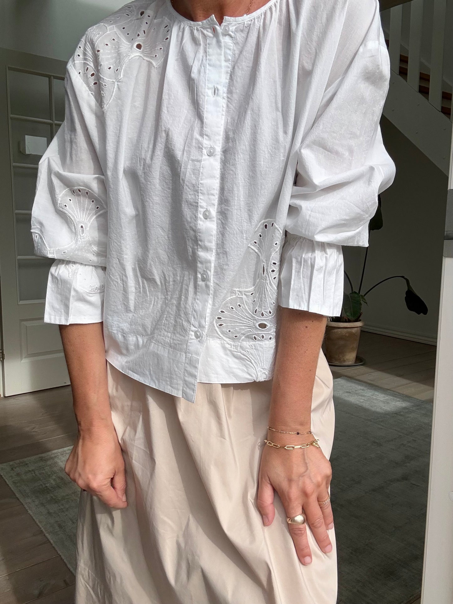 Blossom Broderi Bluse