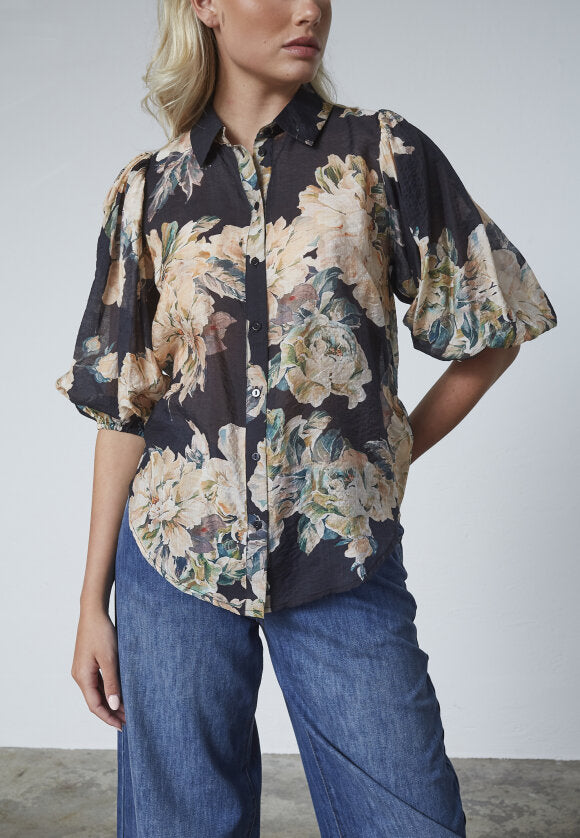 Blomstret Skjorte Love436-17