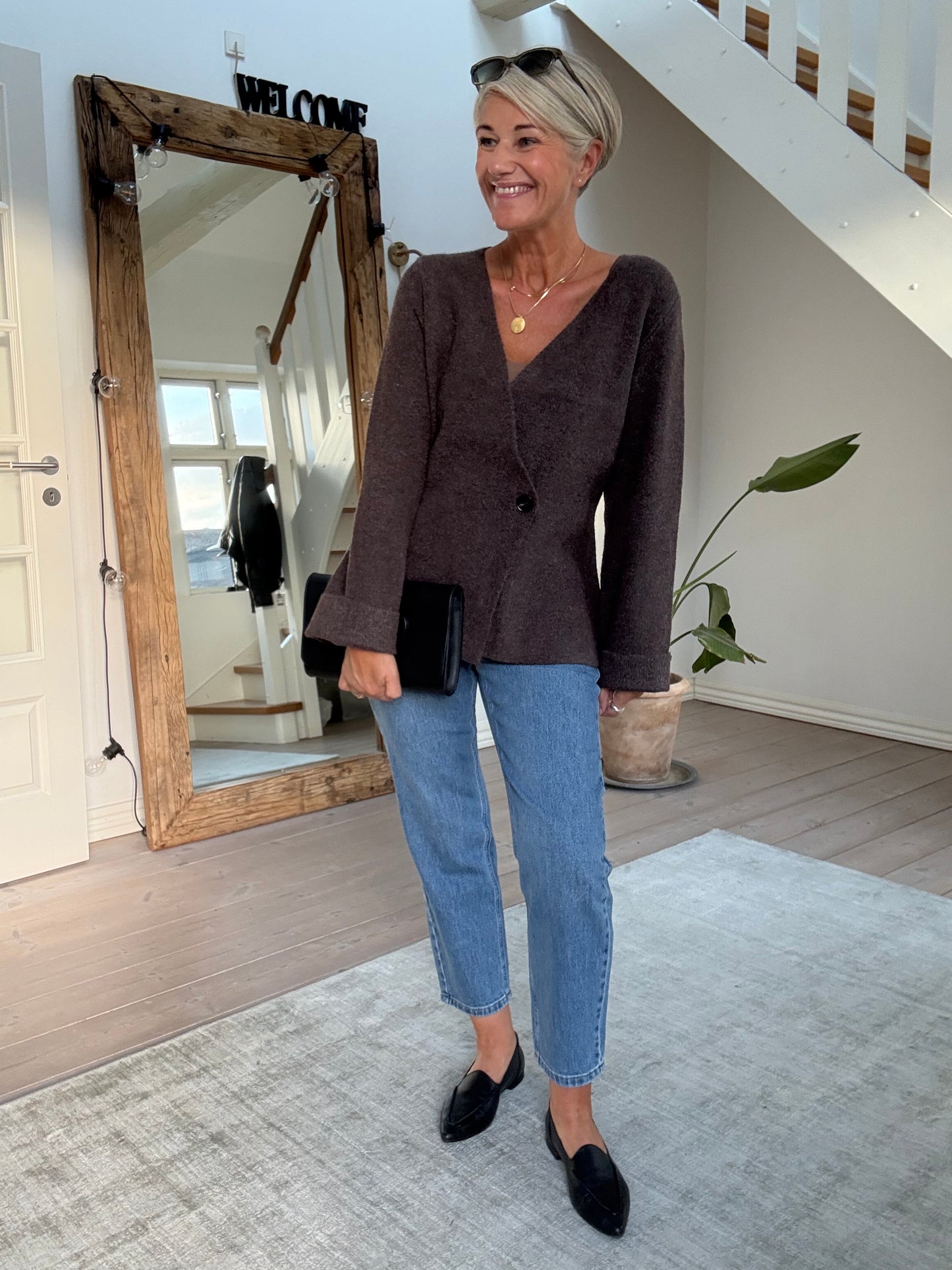 MARIE LOUISE STRIK CARDIGAN NEO NOIR