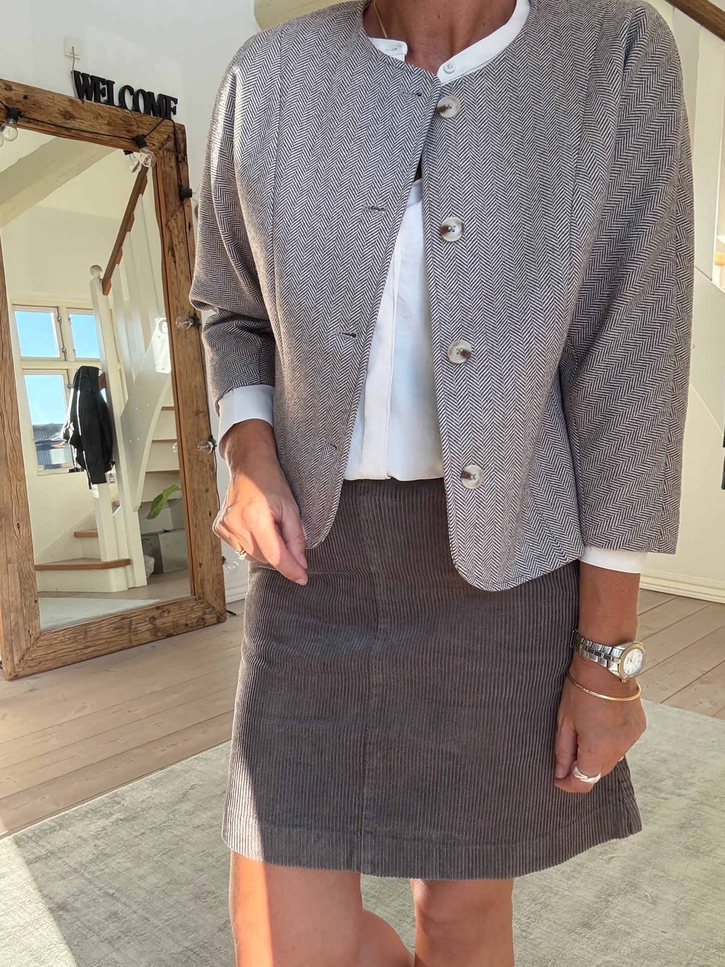 MESTO LIGHT HERRINGBONE BLAZER NN