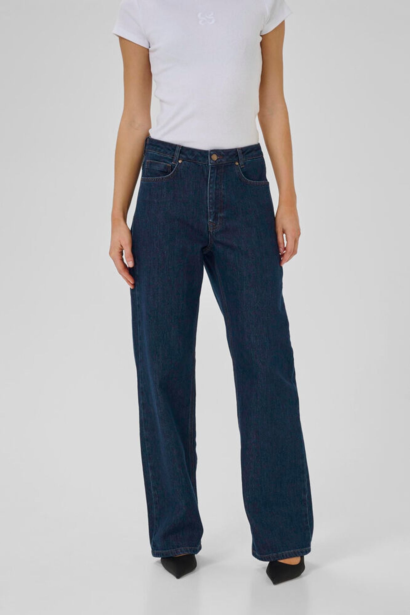 KARLI 139 HIGH WIDE DECO JEANS MEW