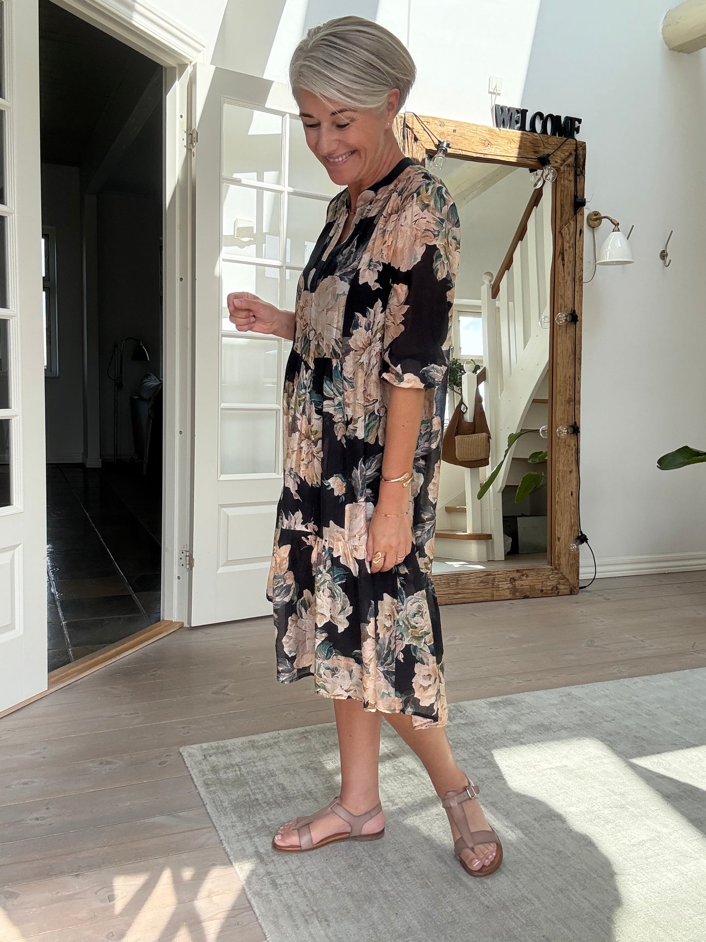 Blomstret Kjole Love958-9