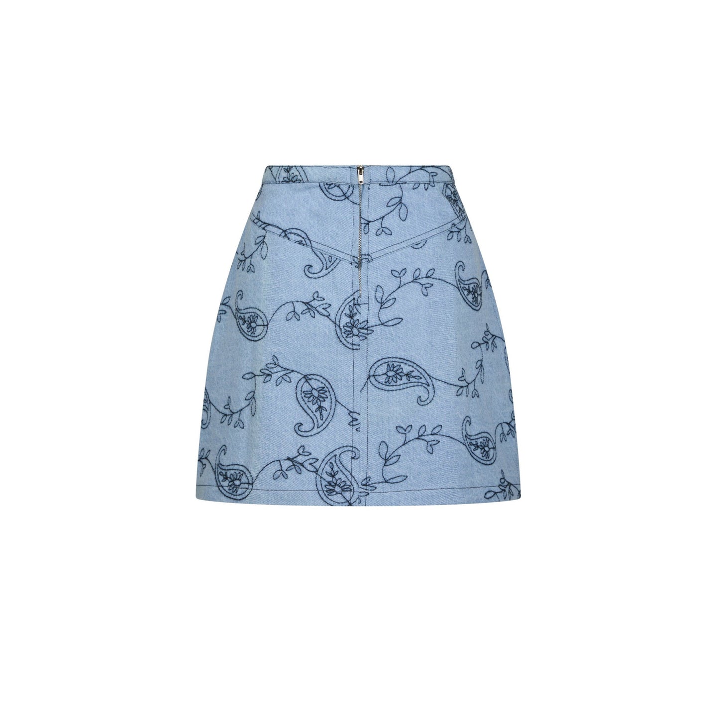 Gabani Embroidery Denim Nederdel