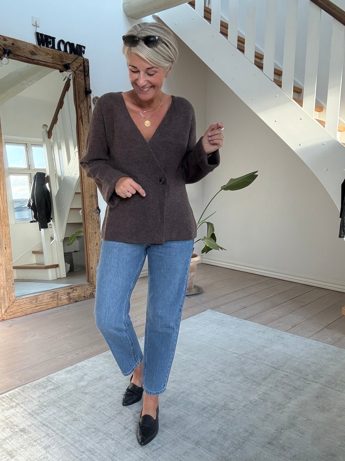 MARIE LOUISE STRIK CARDIGAN NEO NOIR