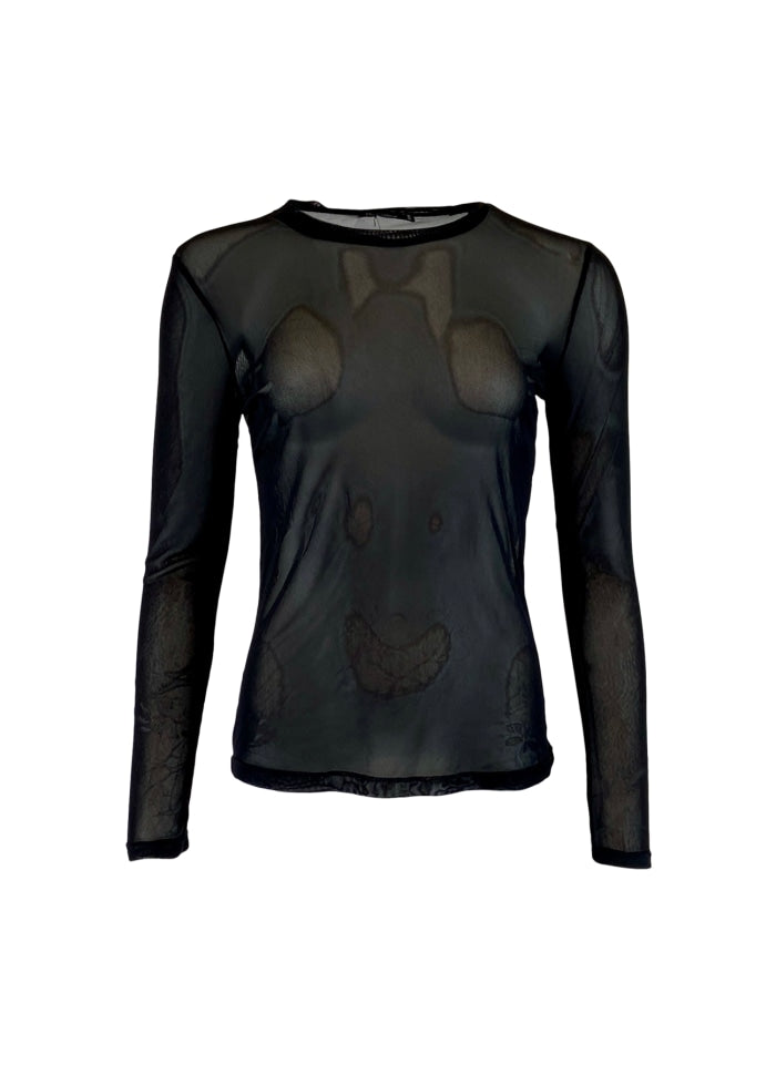 ANNIE MESH BLUSE BLACK COLOUR