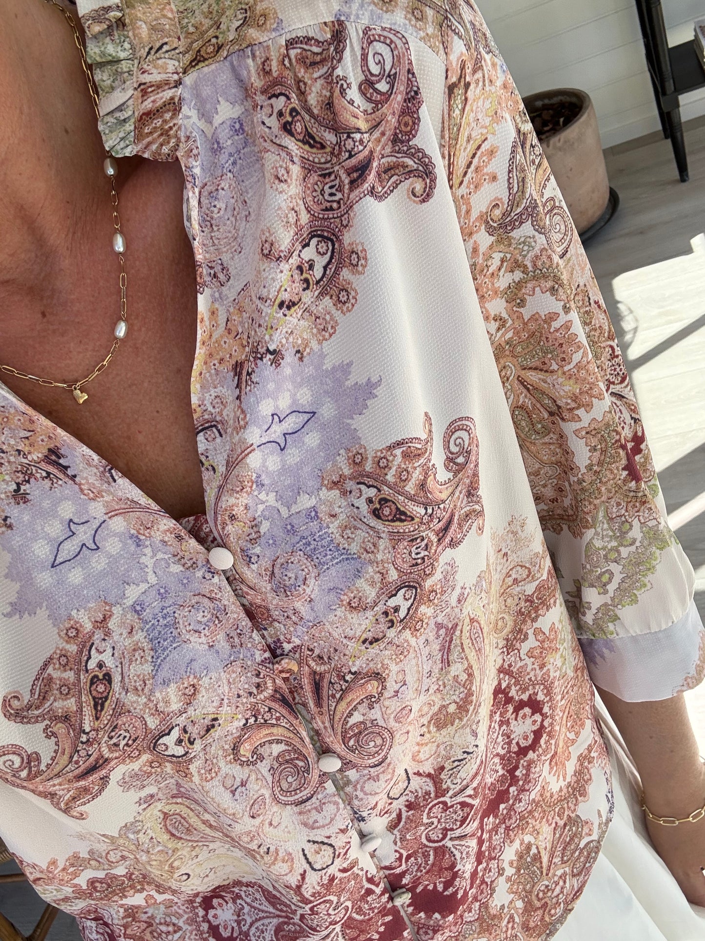 Roselle Artist Paisley Bluse