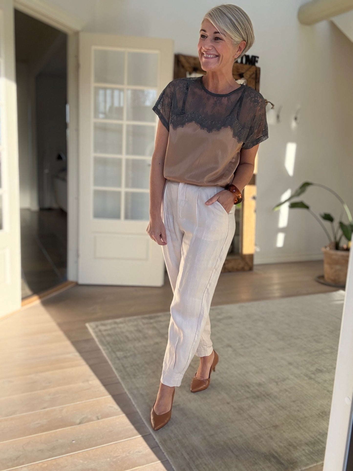 Buggi Sheer Lace T-Shirt