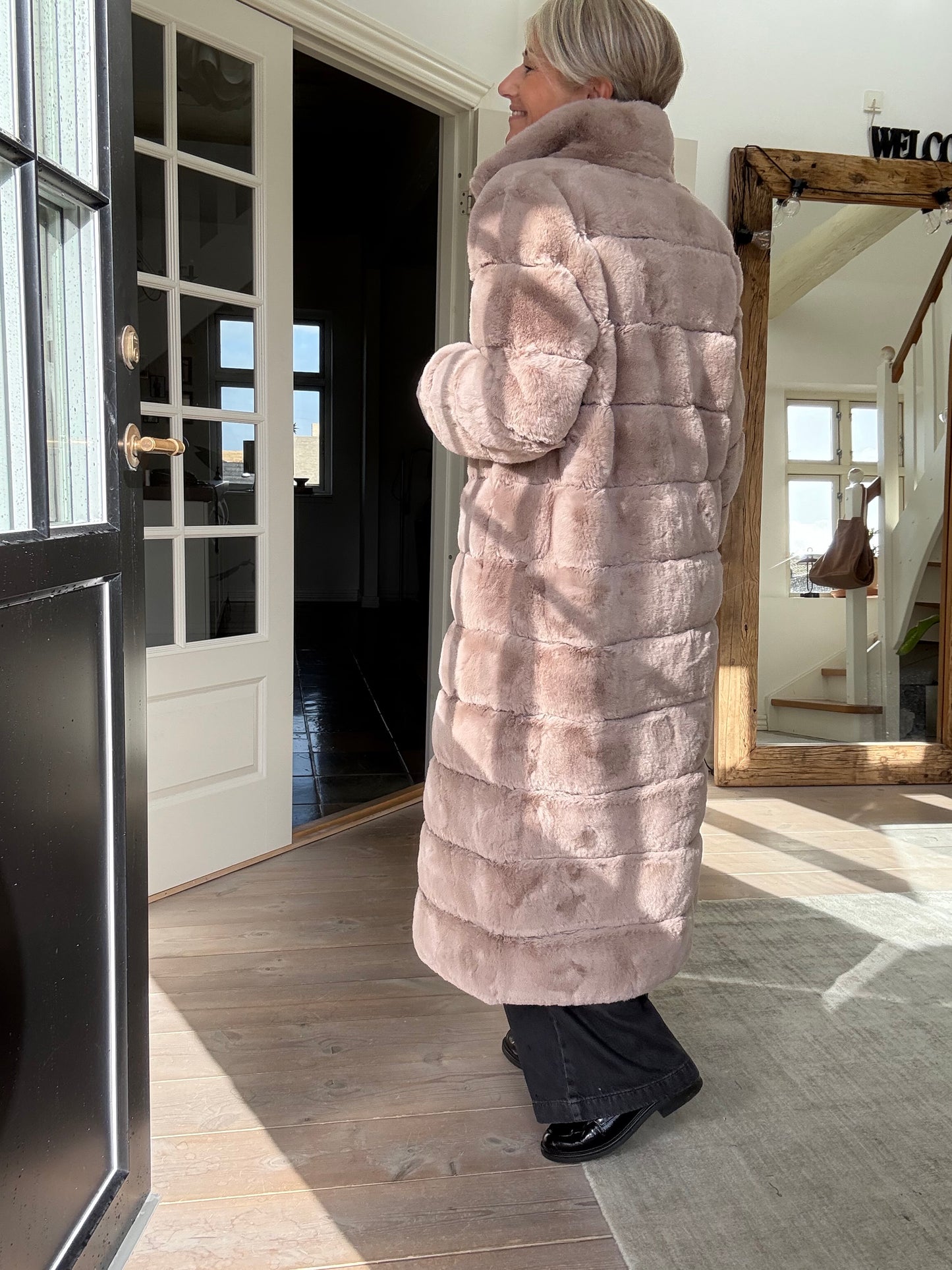 LANG FAKE FUR JAKKE NOTYZ