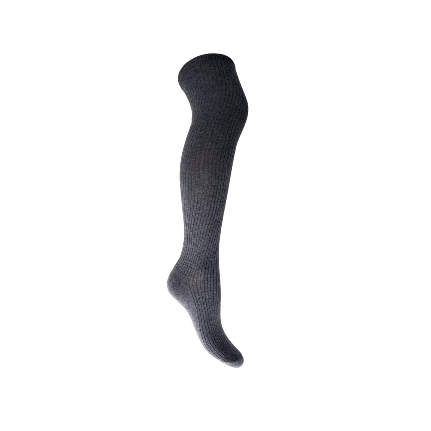 MALIKA KNÆHØJ RIB STRØMPE BLACK COLOUR