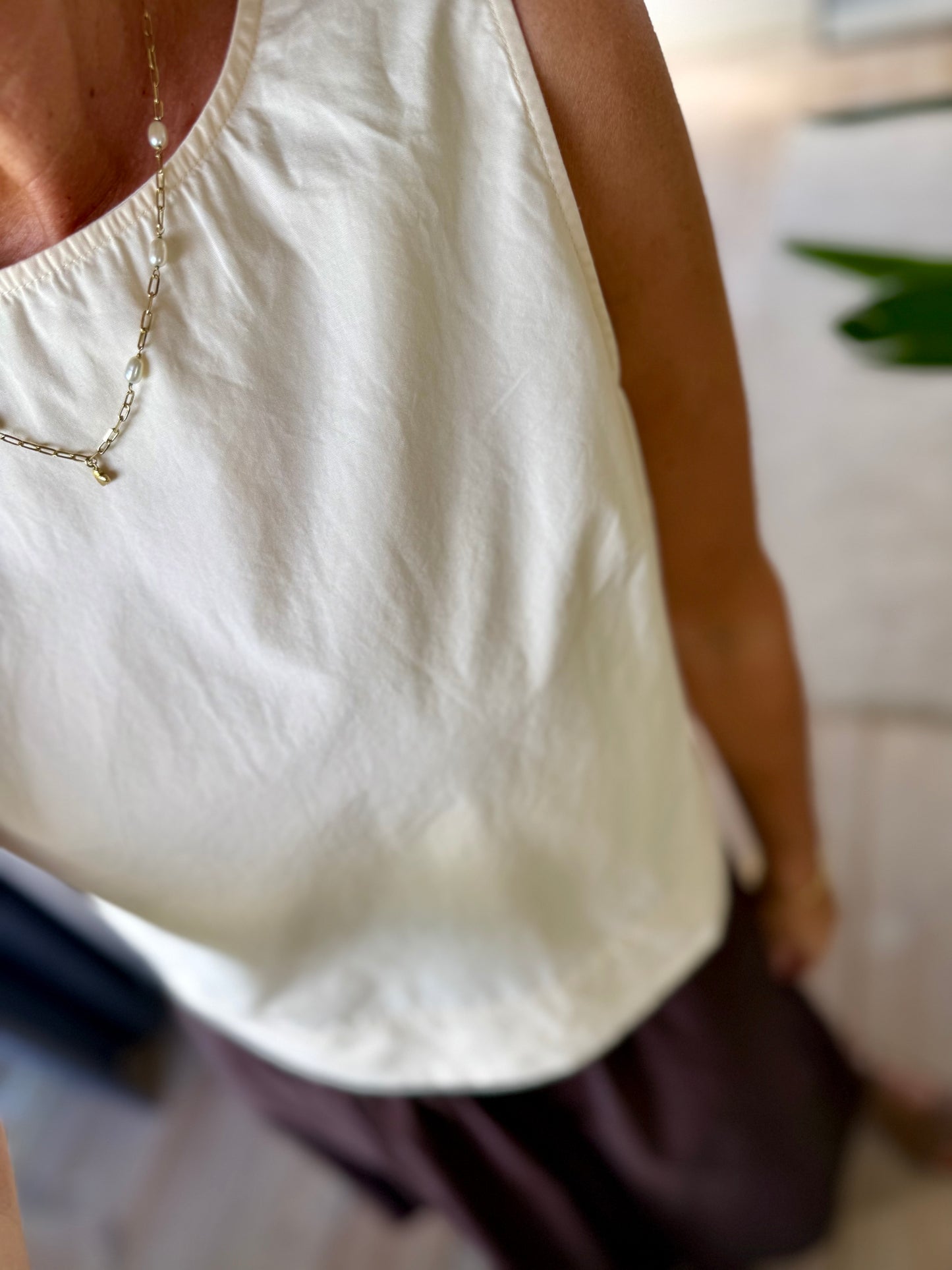 Polly Poplin Top
