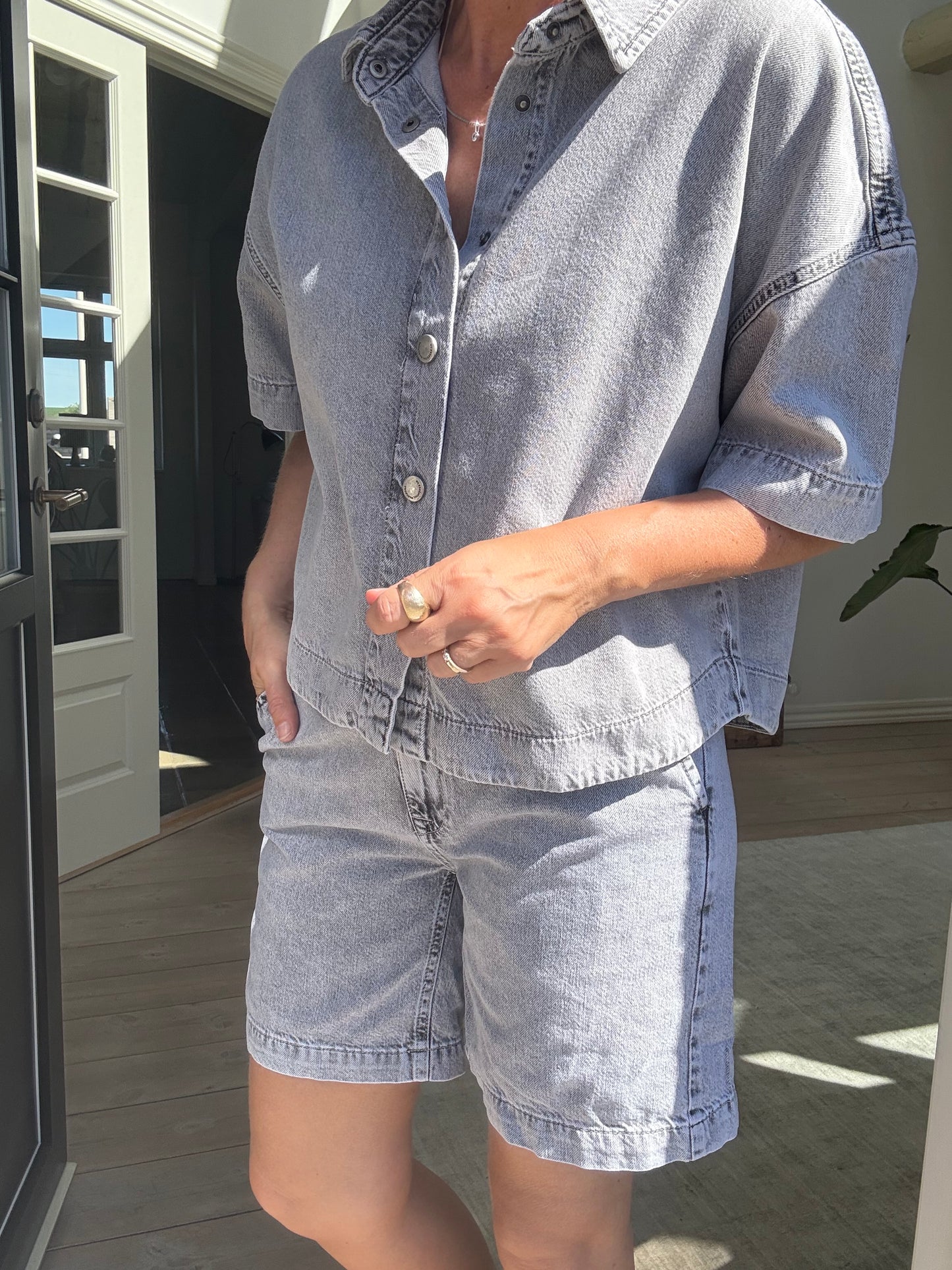 Malo Boxy Denim Skjorte