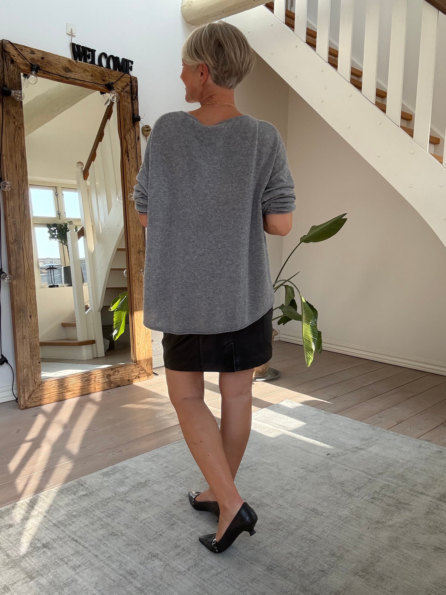 OVERSIZED PURE CASHMERE BLUSE BTF·CHP