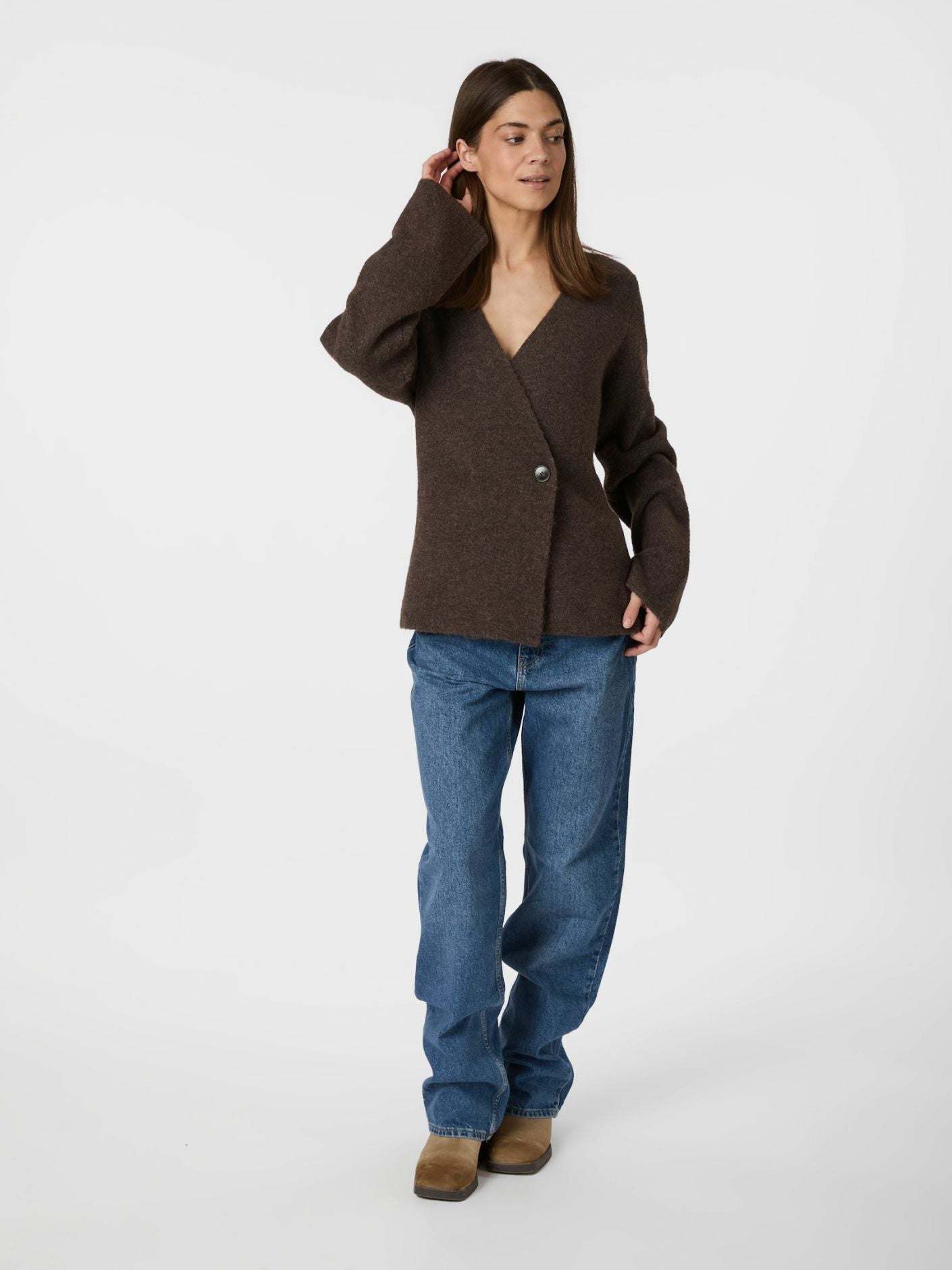 MARIE LOUISE STRIK CARDIGAN NEO NOIR