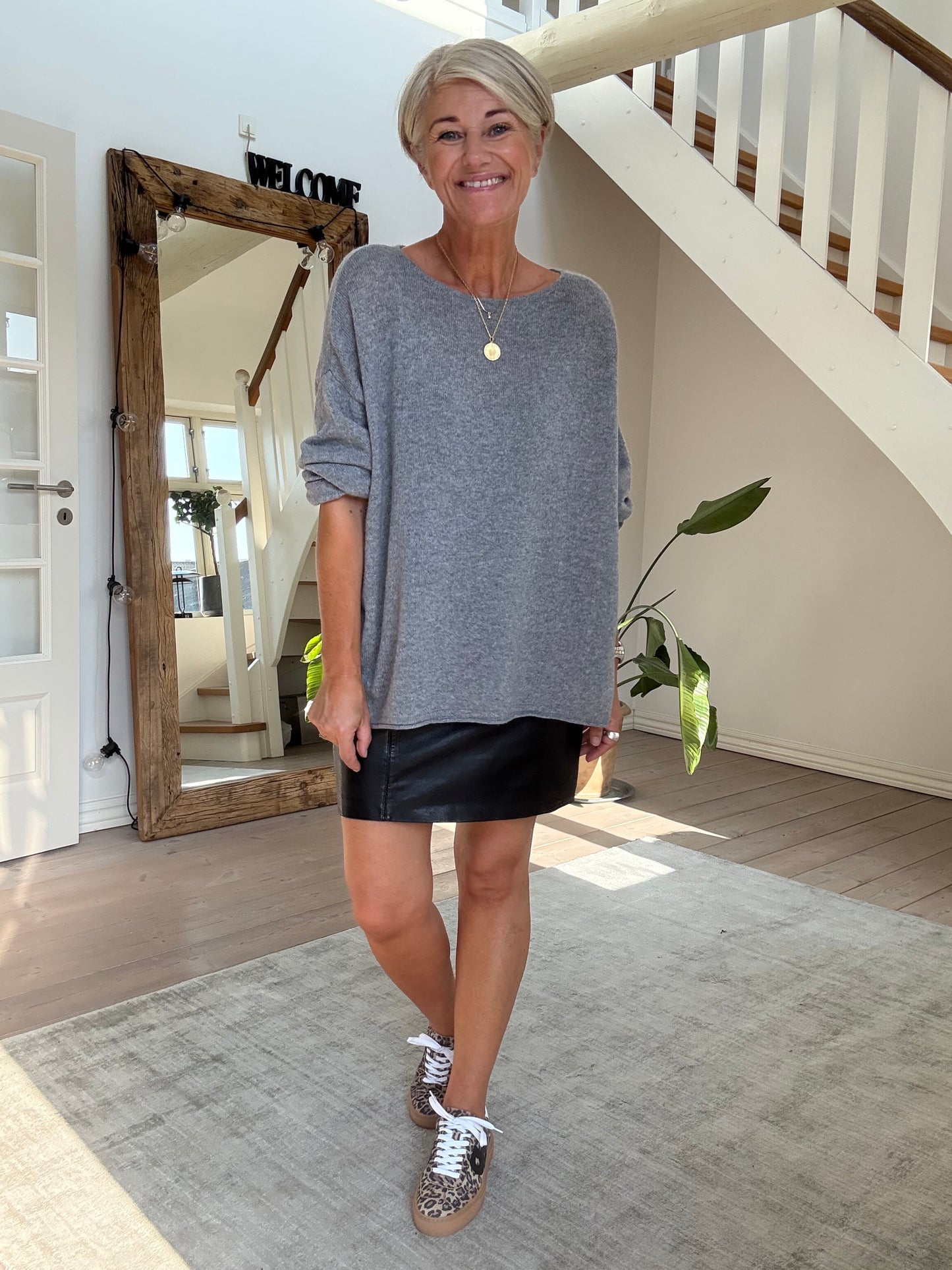 OVERSIZED PURE CASHMERE BLUSE BTF·CHP