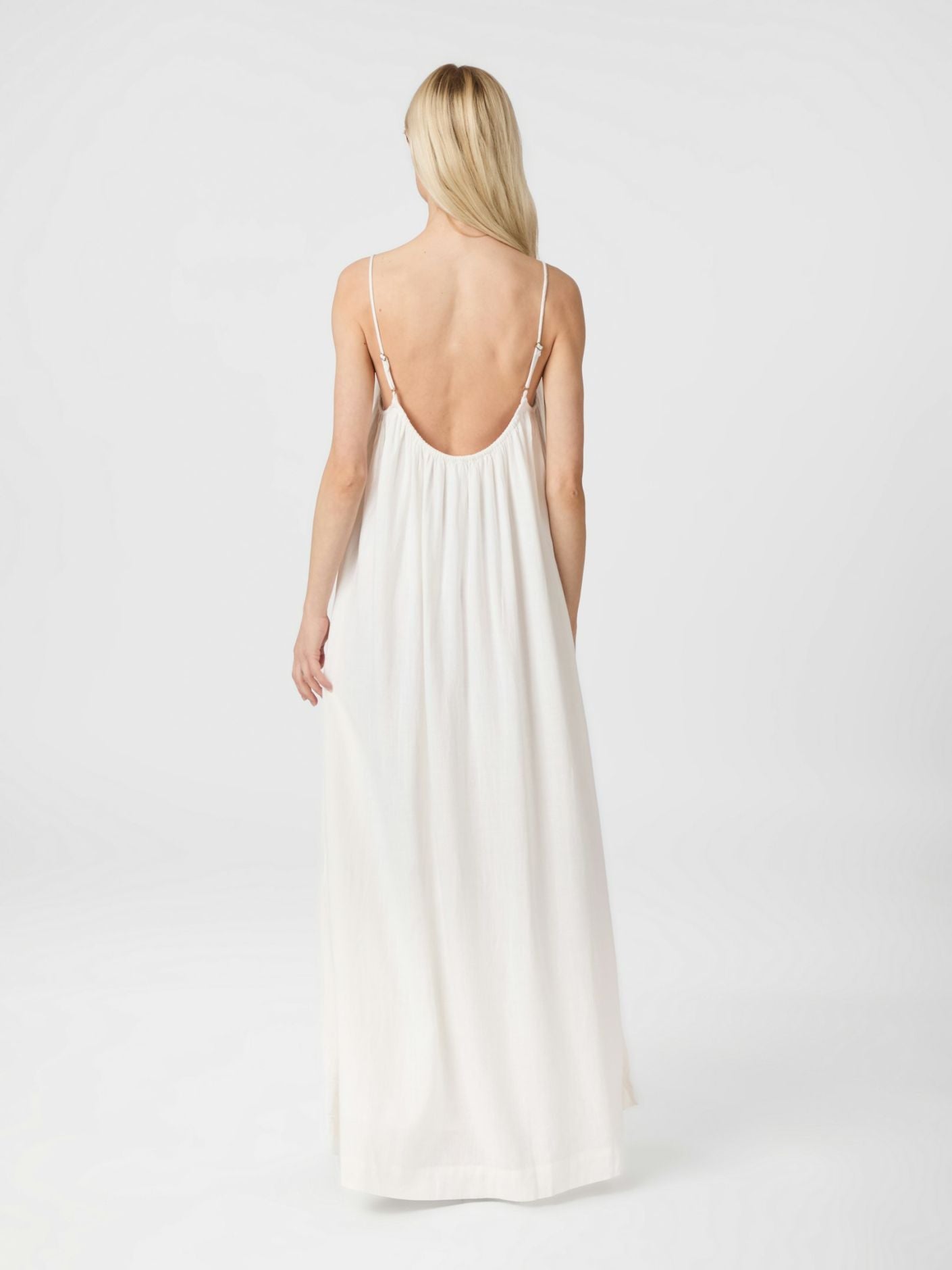 ALLIE SOFT LINEN KJOLE NEO NOIR