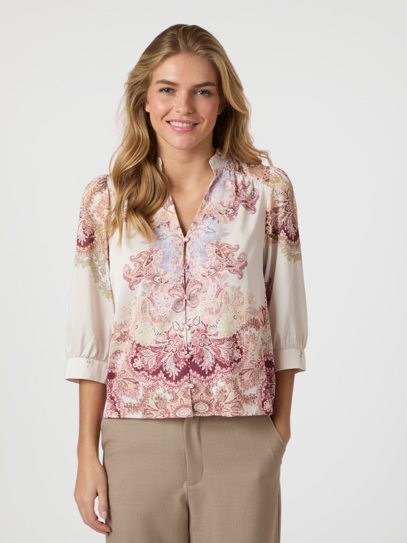Roselle Artist Paisley Bluse