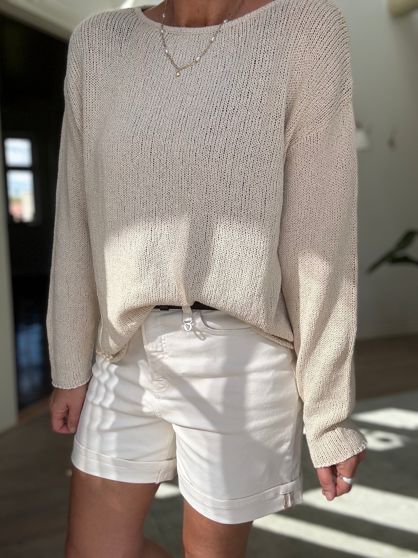 Diva Boxy Strik Bluse