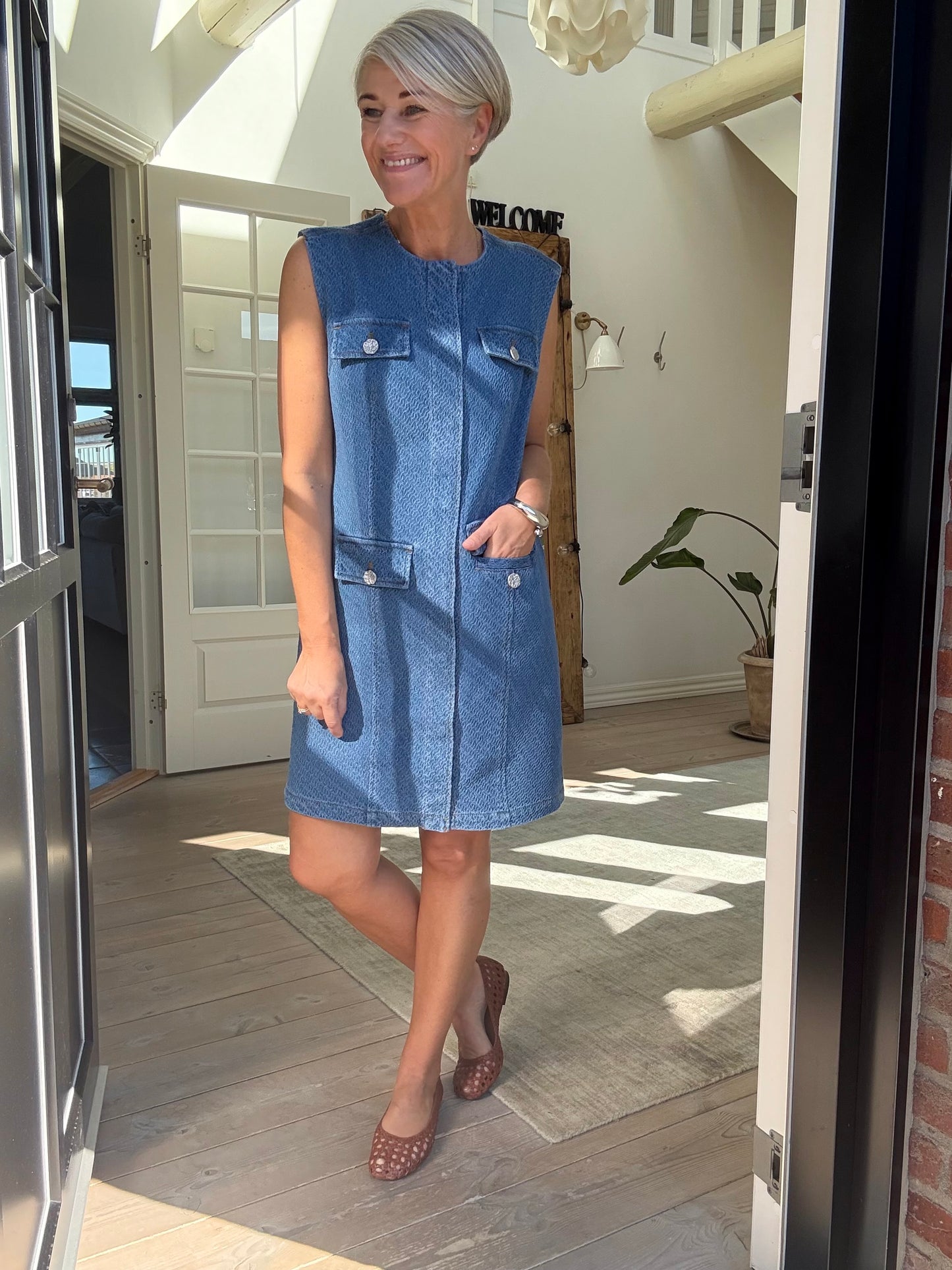 Bulky Denim Kjole