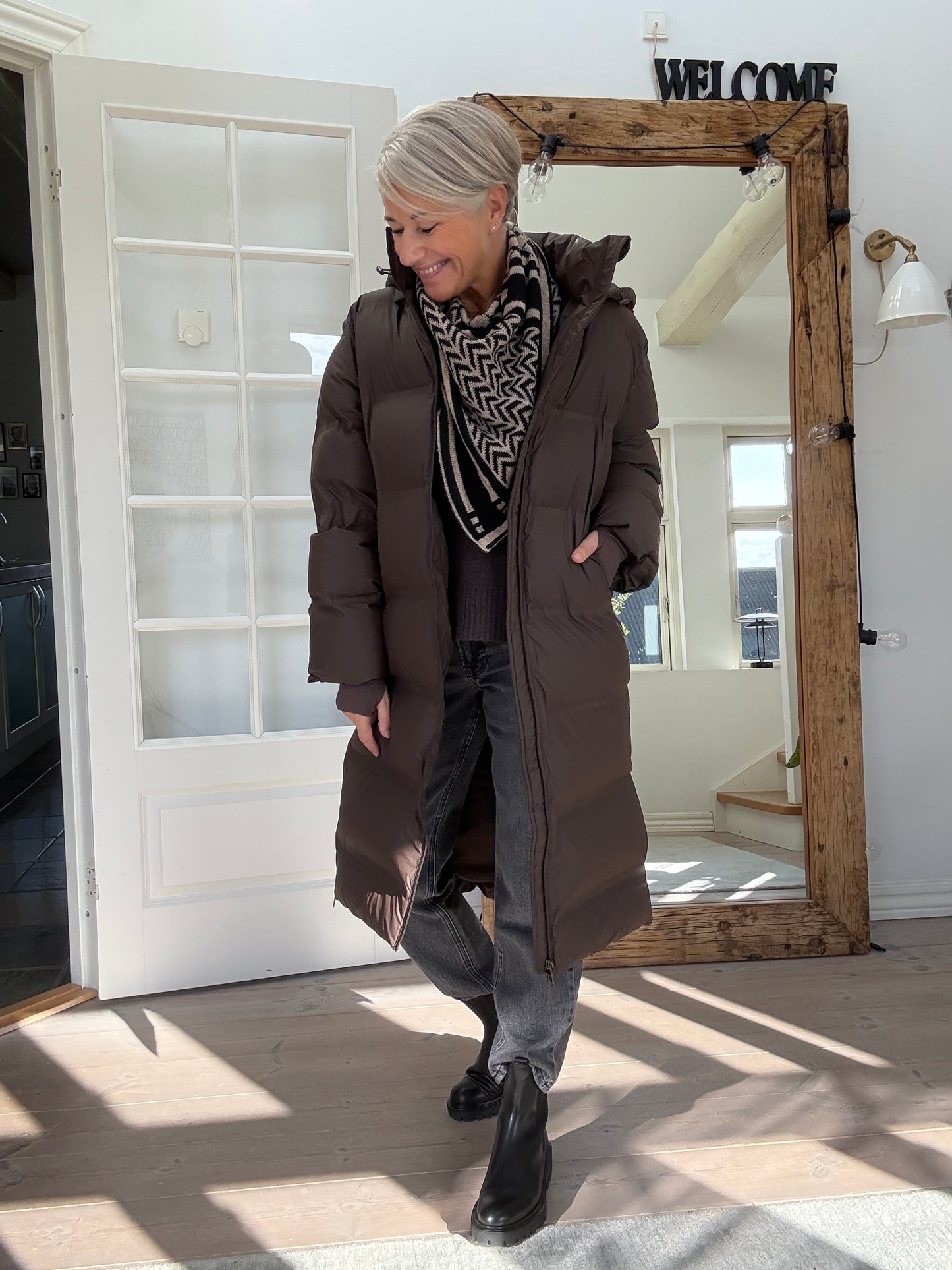 VIVIANA C PUFFER JAKKE NEO NOIR