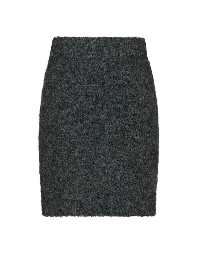 NARIA FLUFFY KNIT NEDERDEL NEO NOIR