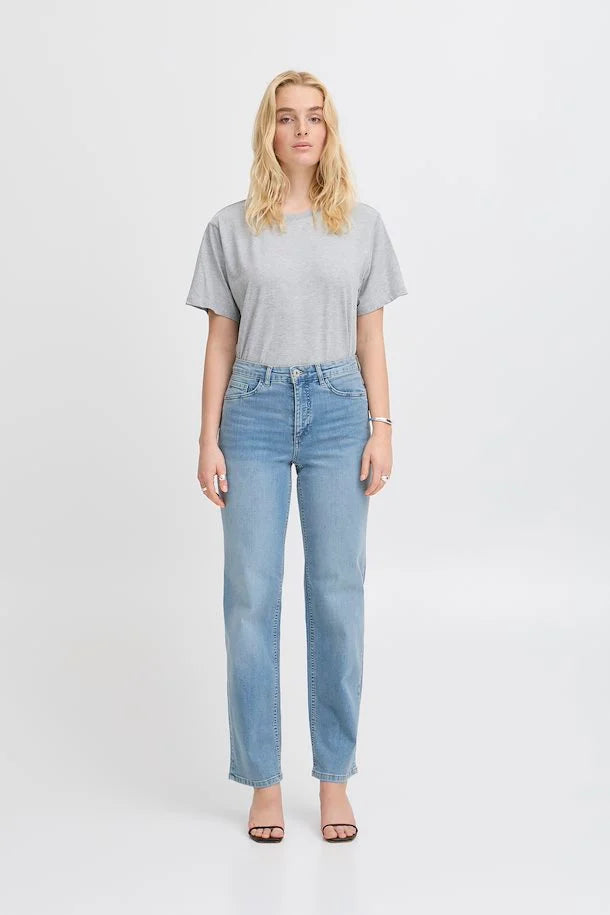 TWIGGY STRAIGHT LONG JEANS ICHI