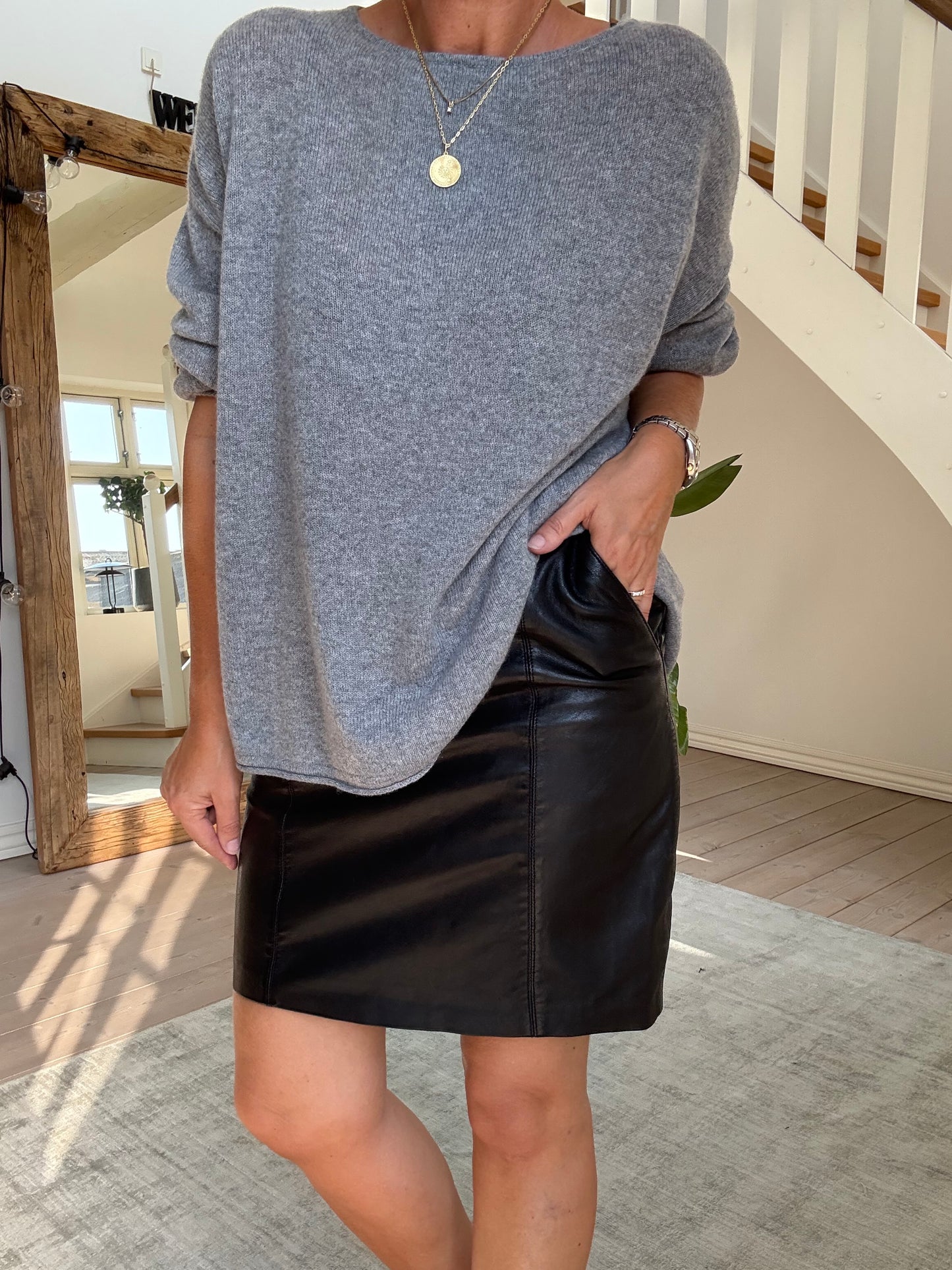 OVERSIZED PURE CASHMERE BLUSE BTF·CHP