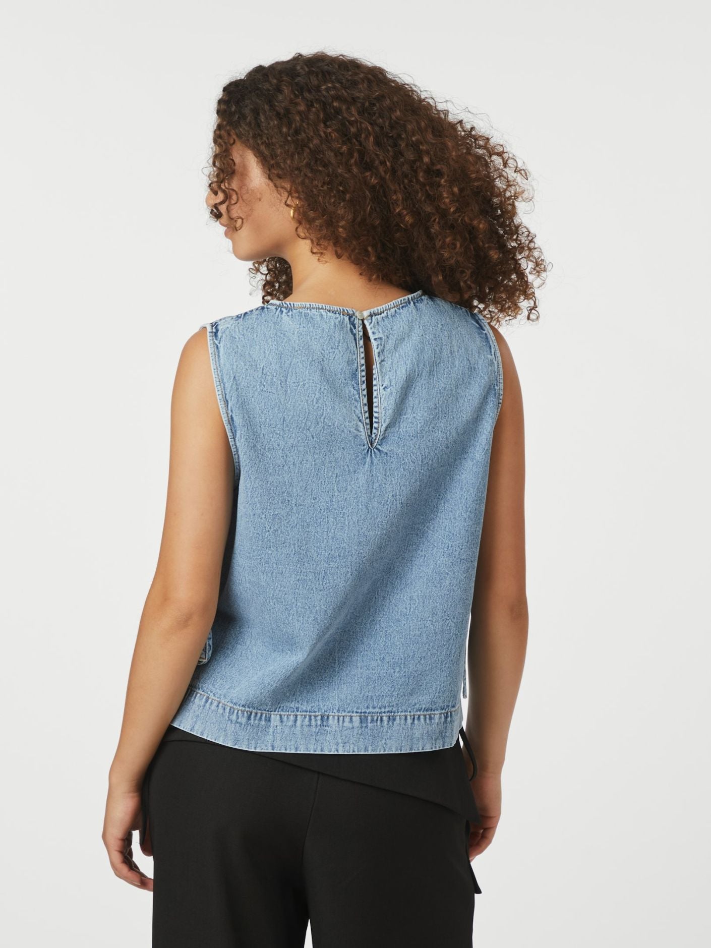 Svetlana Denim Top