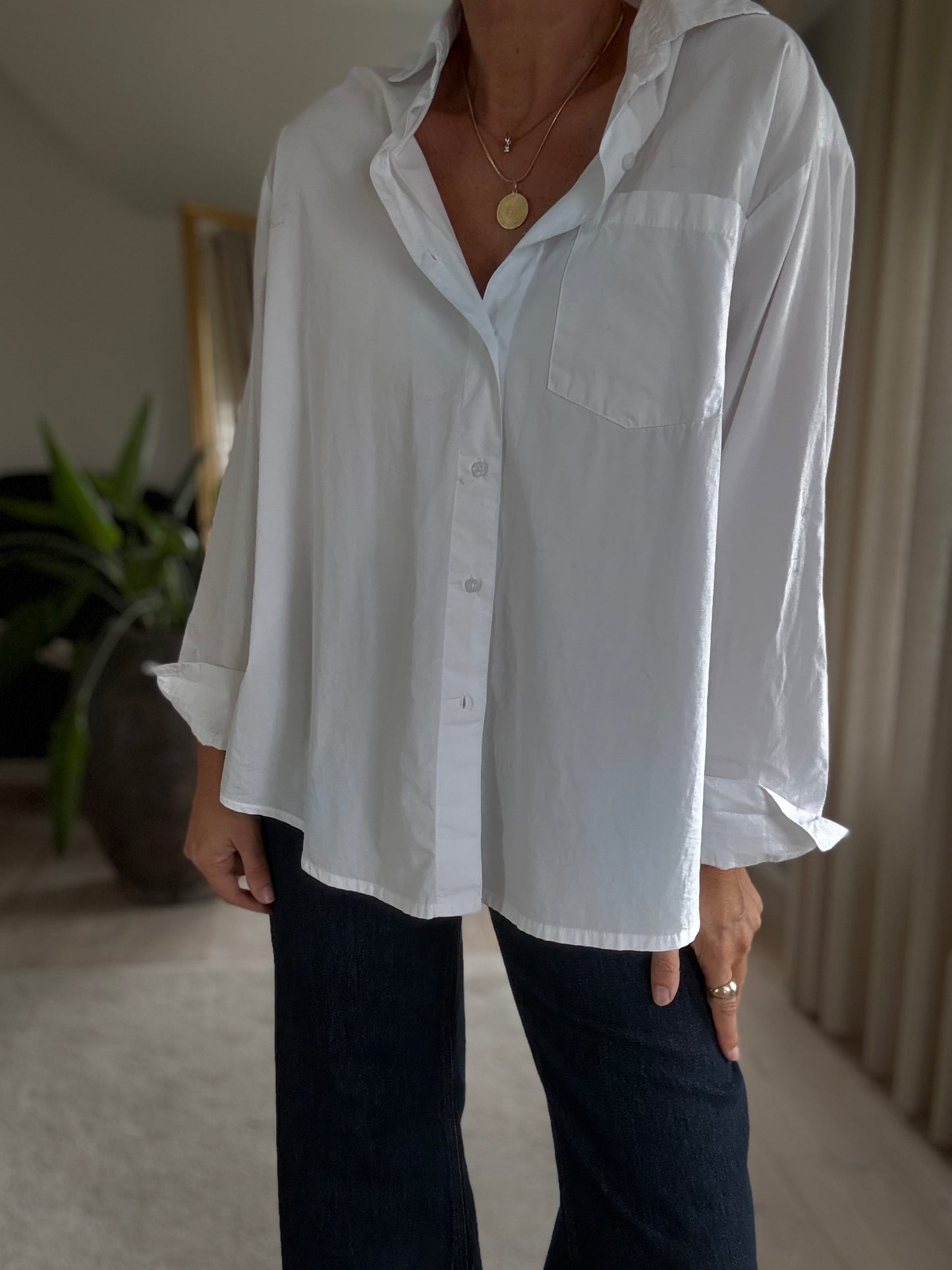 DALMA POPLIN SKJORTE NEO NOIR