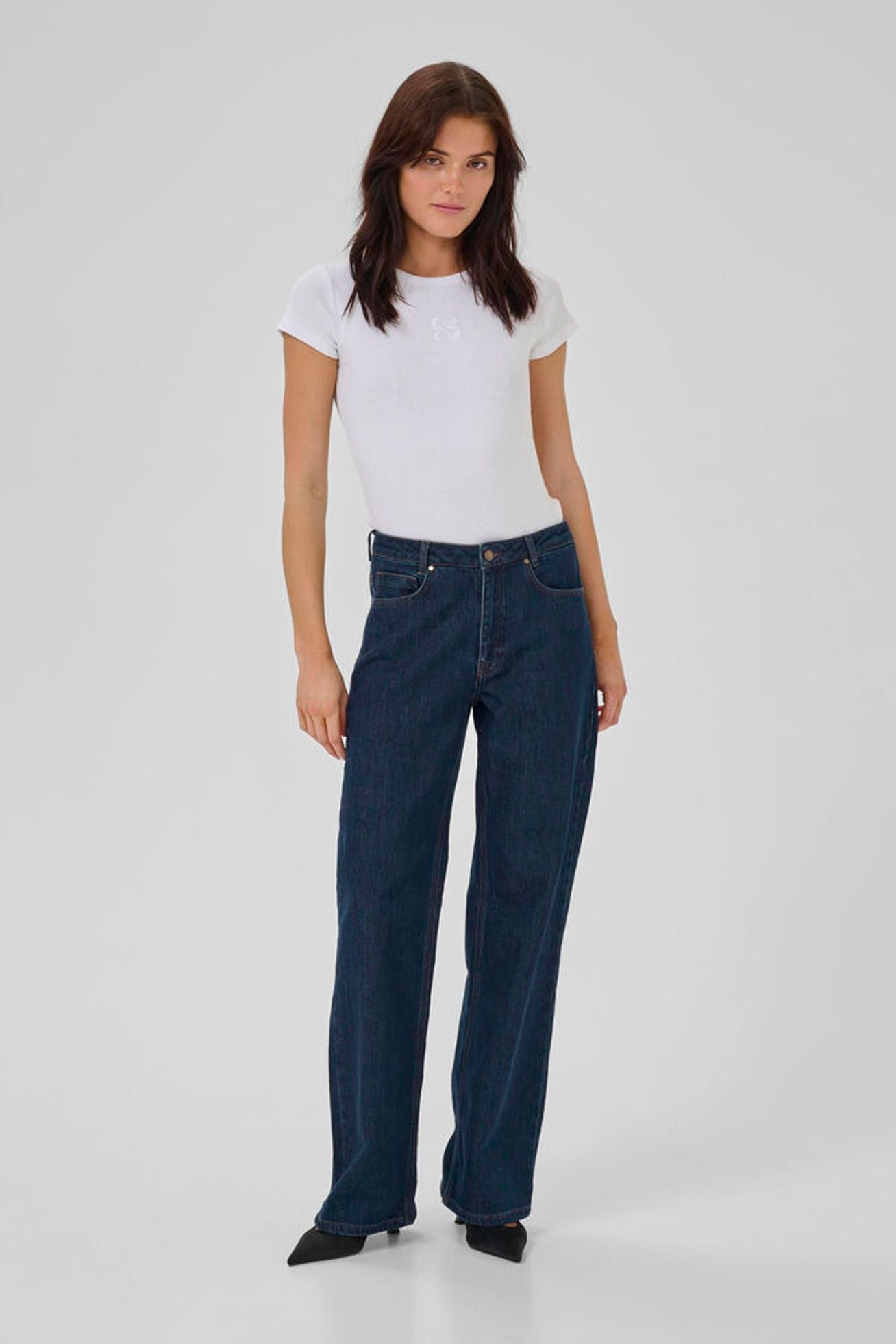 KARLI 139 HIGH WIDE DECO JEANS MEW