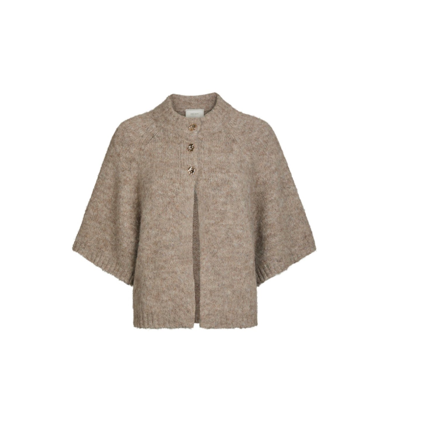 BENUTA FLUFFY KNIT CARDIGAN NEO NOIR