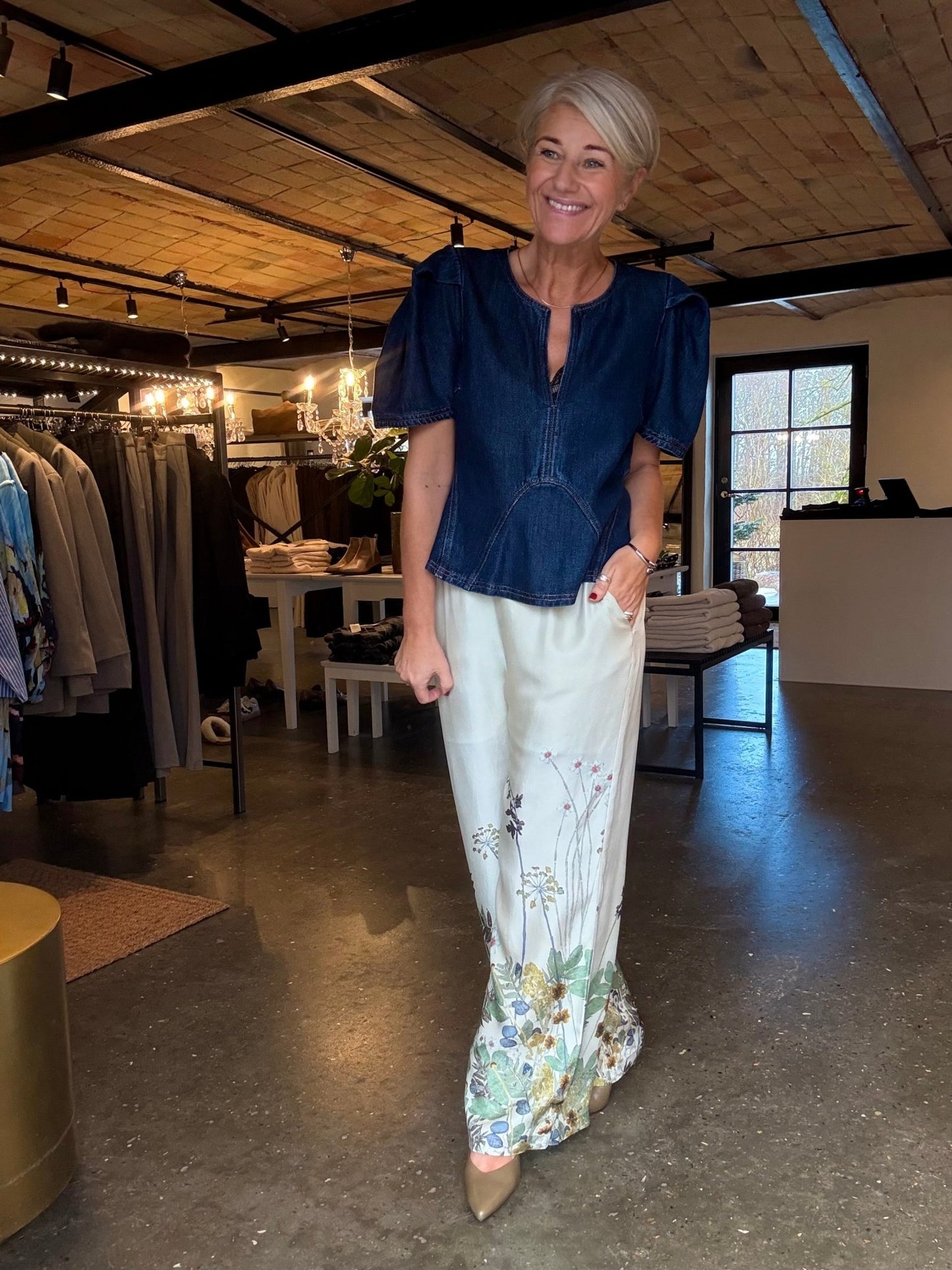 BAYNOR DENIM BLUSE MUNTHE - LifeStyle Hedensted