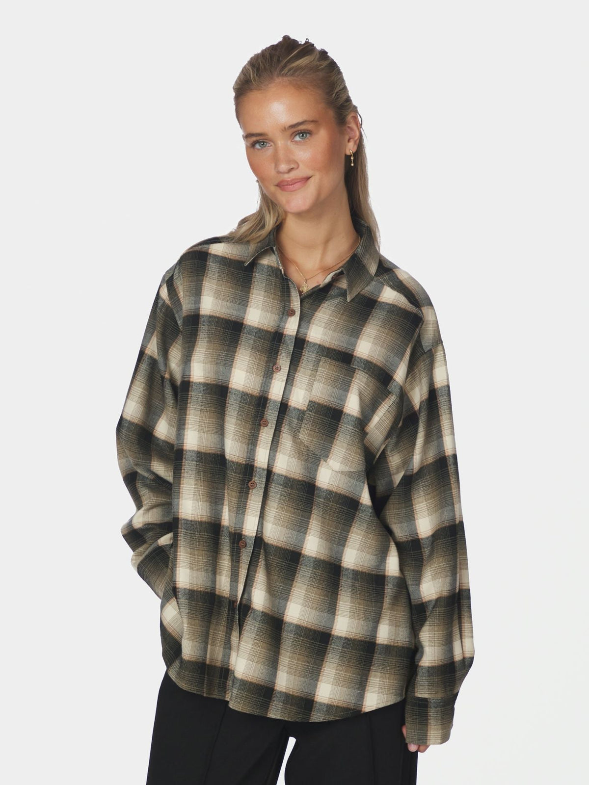 DALMA FLANNEL CHECK SKJORTE NN (267) - LifeStyle Hedensted