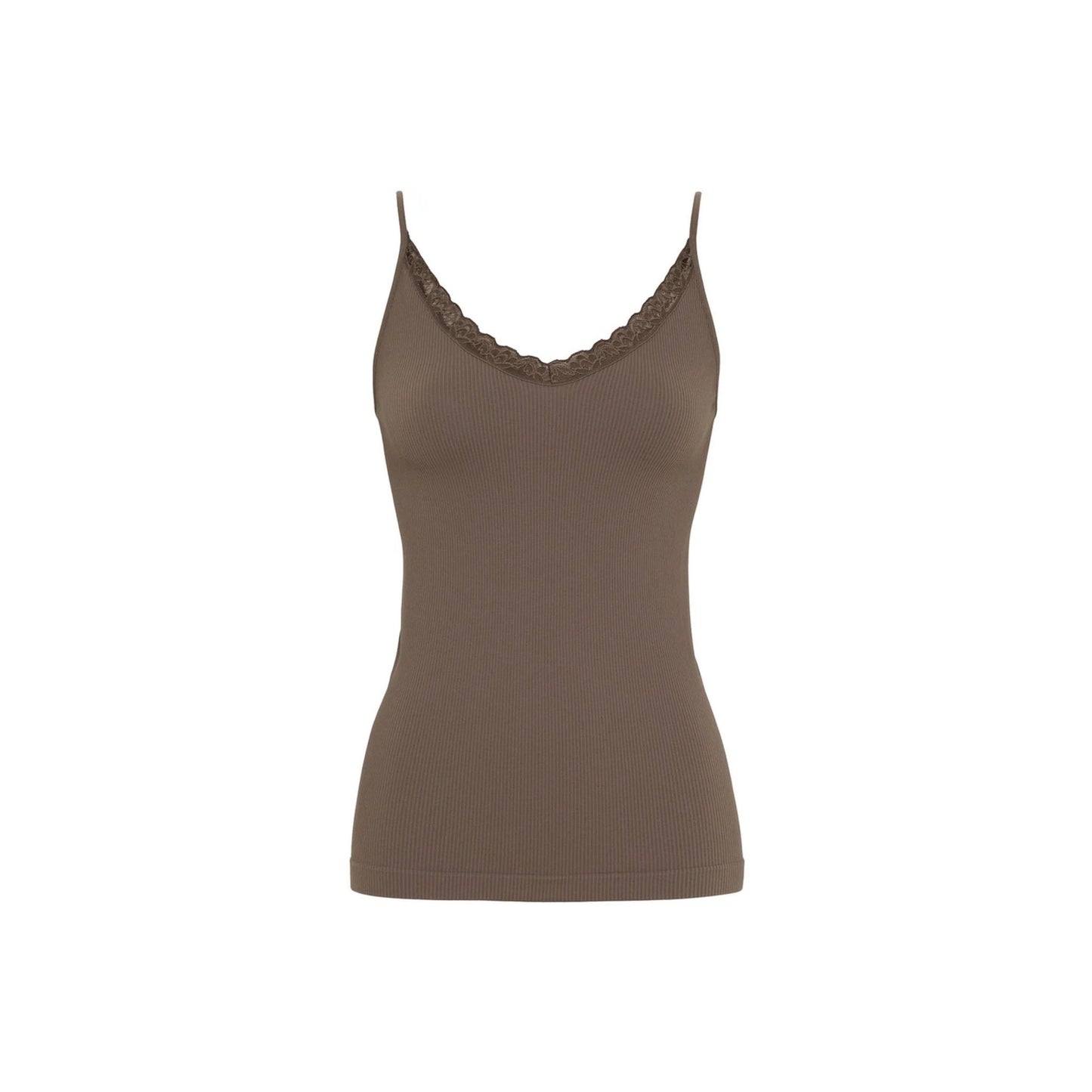 MOLLY RIB STROP TOP T&S - LifeStyle Hedensted