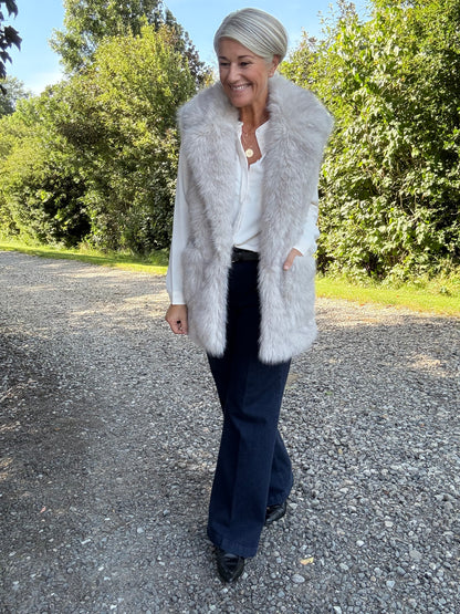 PLUSHY FAUX FUR VEST CPHM