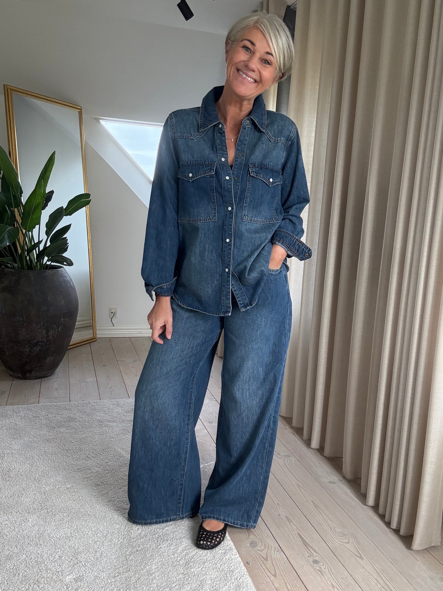 Denim Skjorte Love1276
