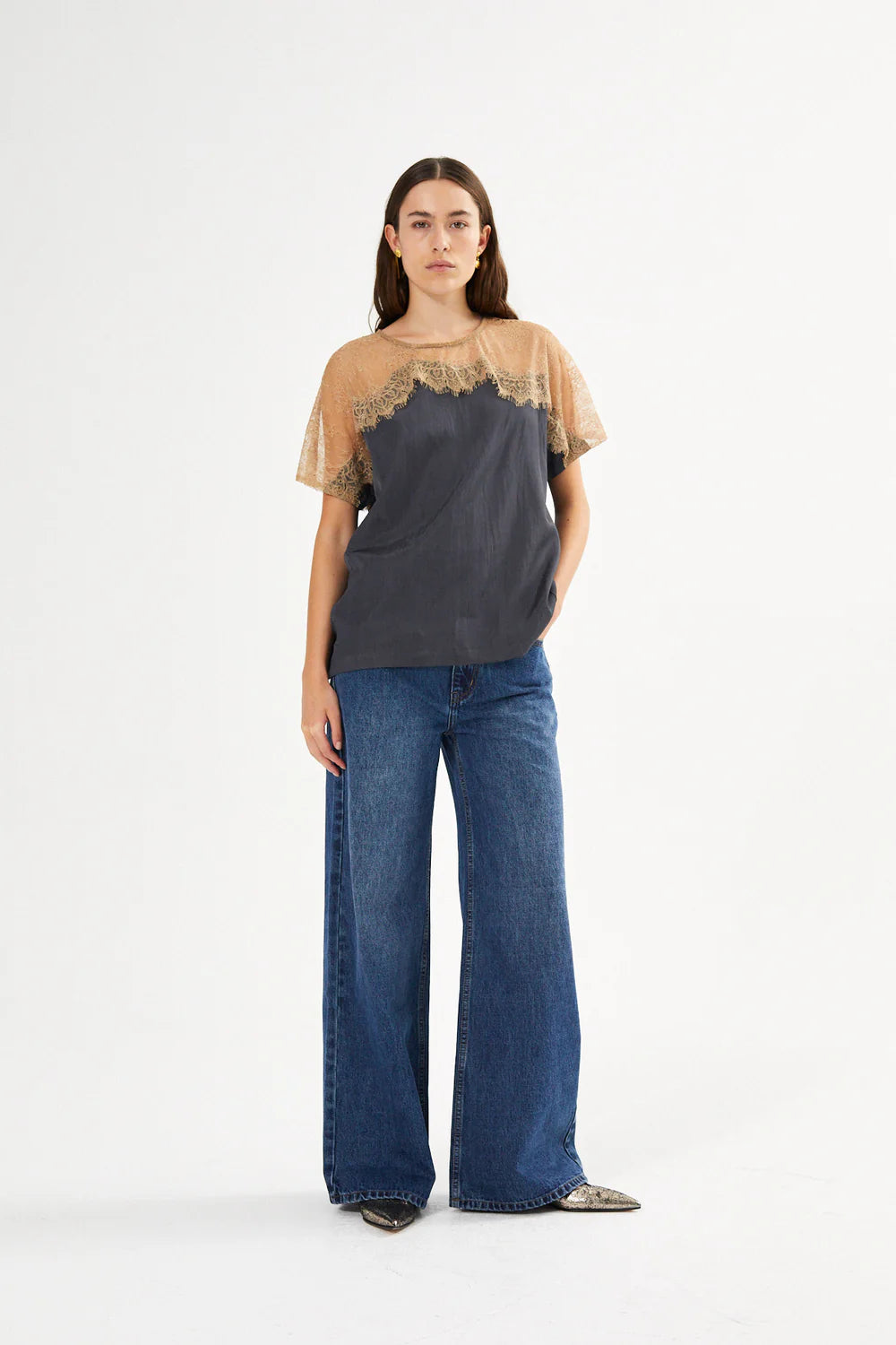 Buggi Sheer Lace T-Shirt
