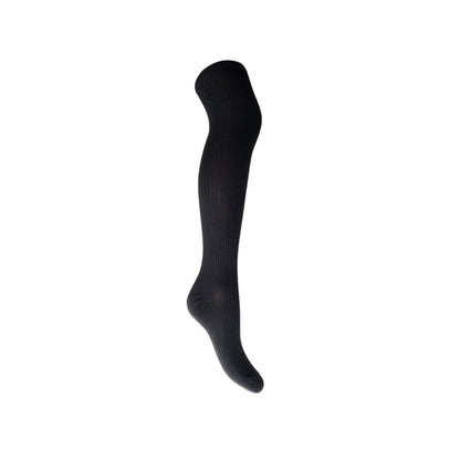 MALIKA KNÆHØJ RIB STRØMPE BLACK COLOUR