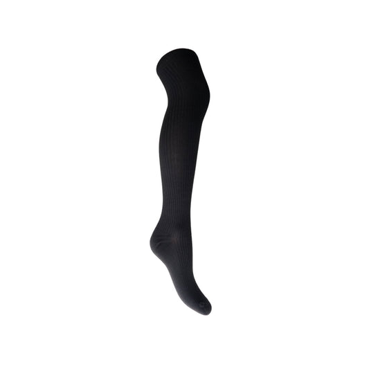 MALIKA KNÆHØJ RIB STRØMPE BLACK COLOUR