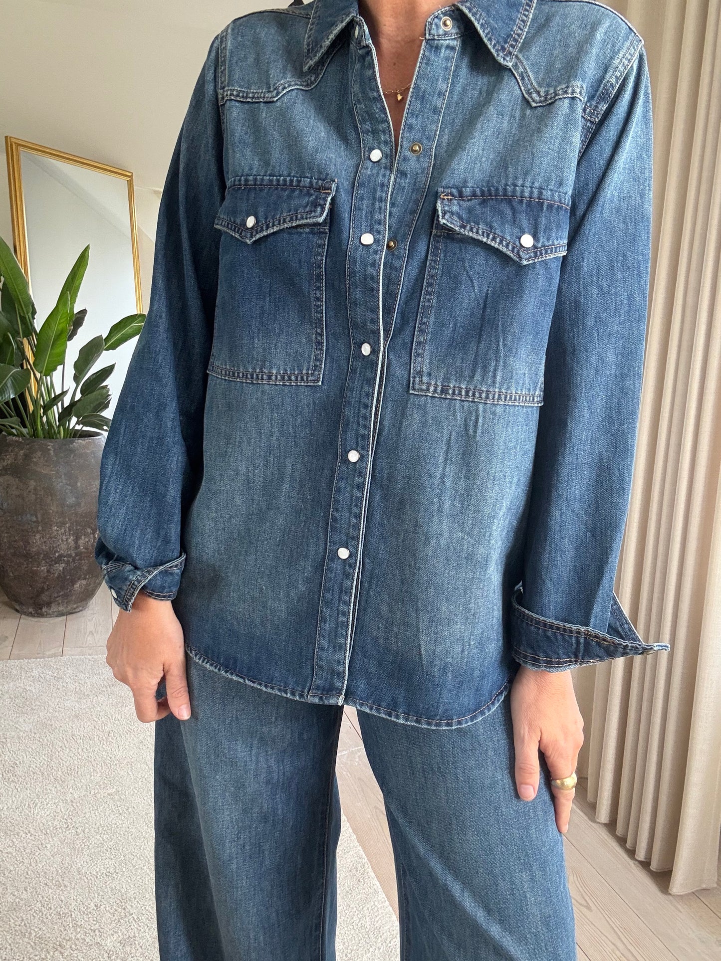 Denim Skjorte Love1276