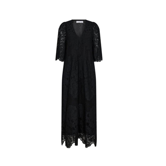 Curvey Lace Hem Kjole
